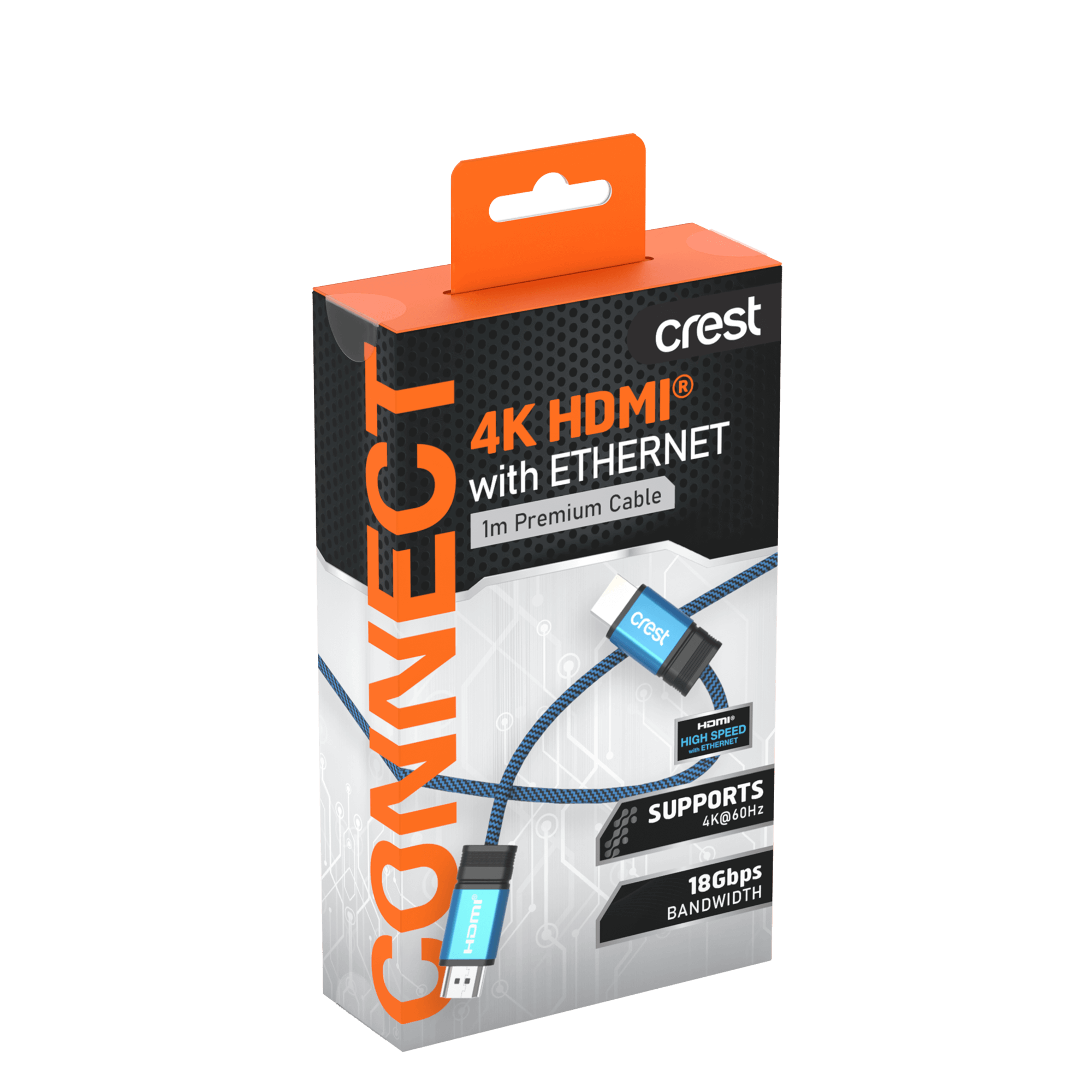 HDMI Cable With Ethernet 18Gbps 1M