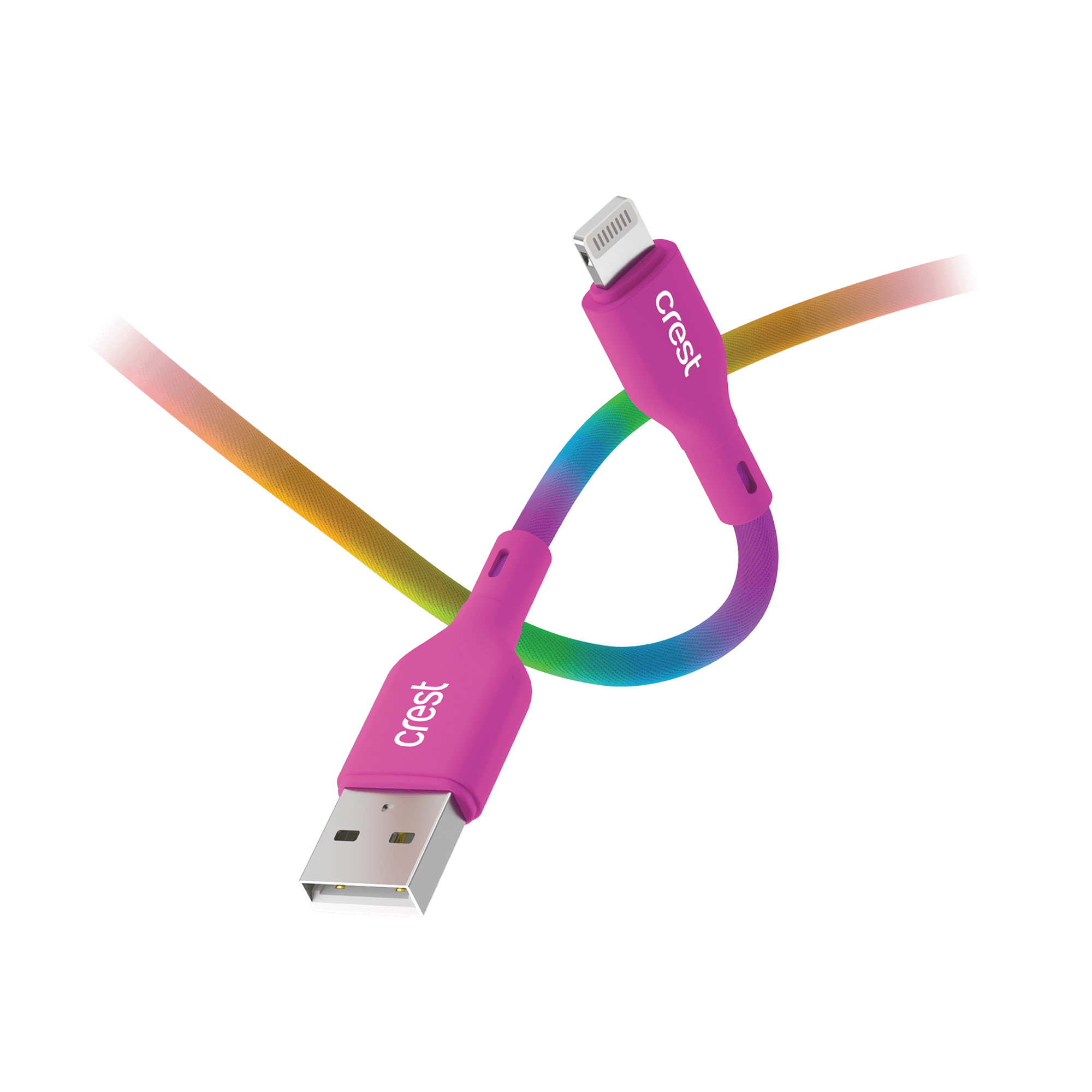 Lightning to USB-A Cable 1m - Rainbow