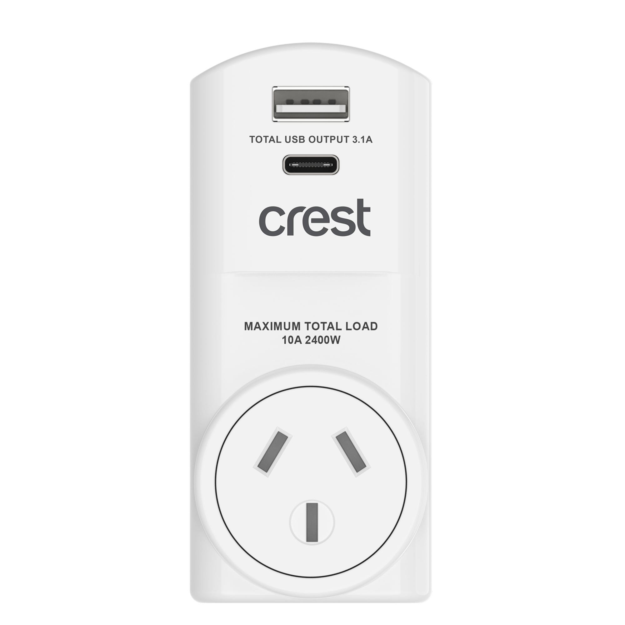 Power Adaptor 1 Socket 2 USB Outlets