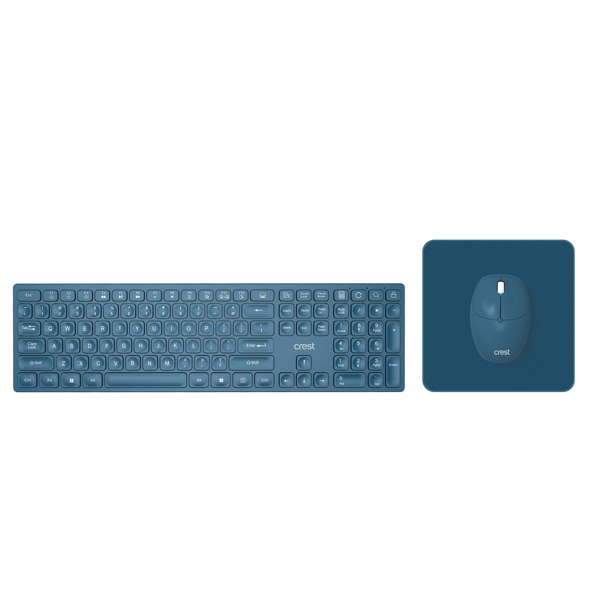 3 in 1 Wireless Keyboard Combo Blue Steel