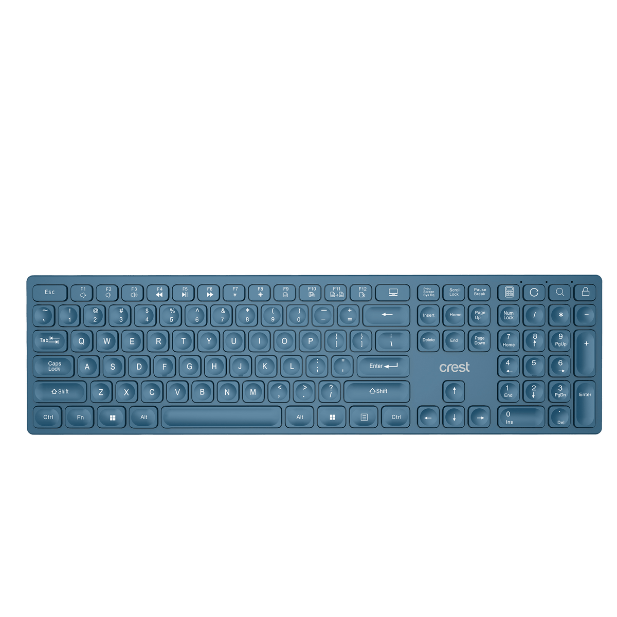 3 in 1 Wireless Keyboard Combo Blue Steel