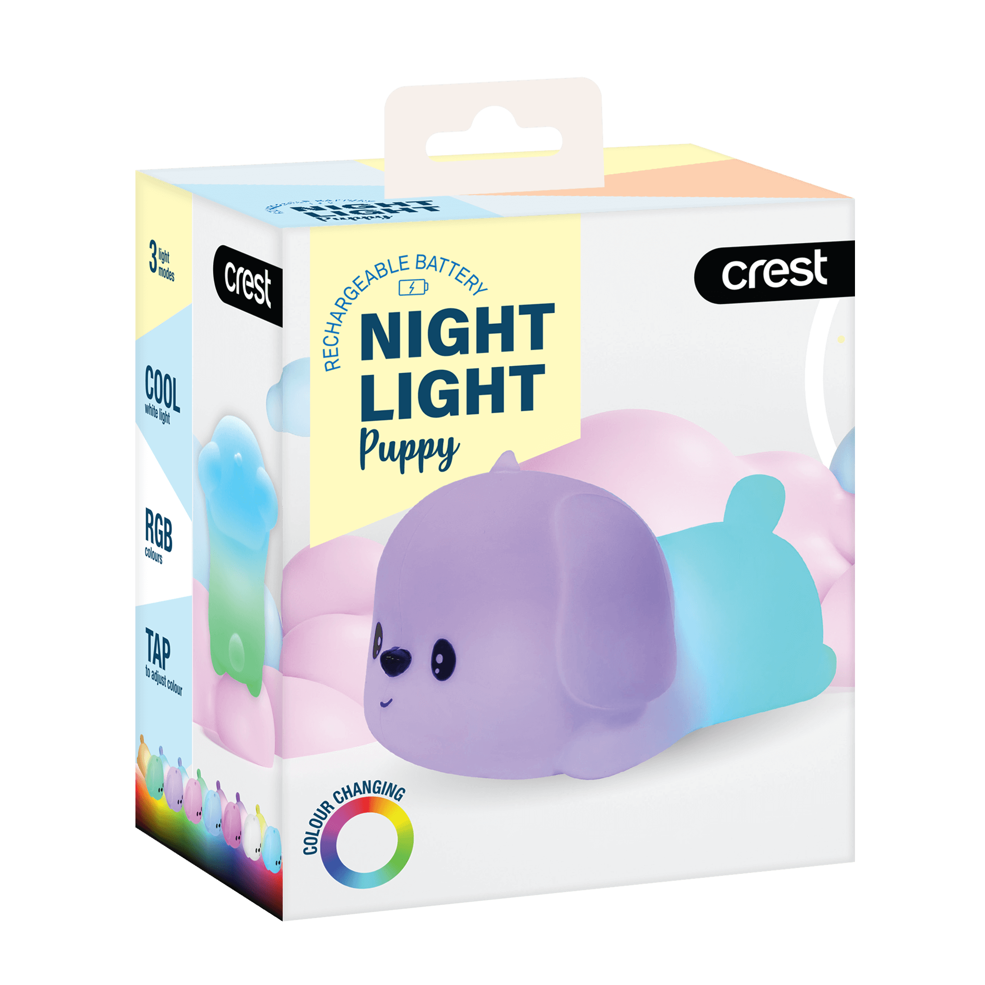 Large LED Kids Night Light Puppy