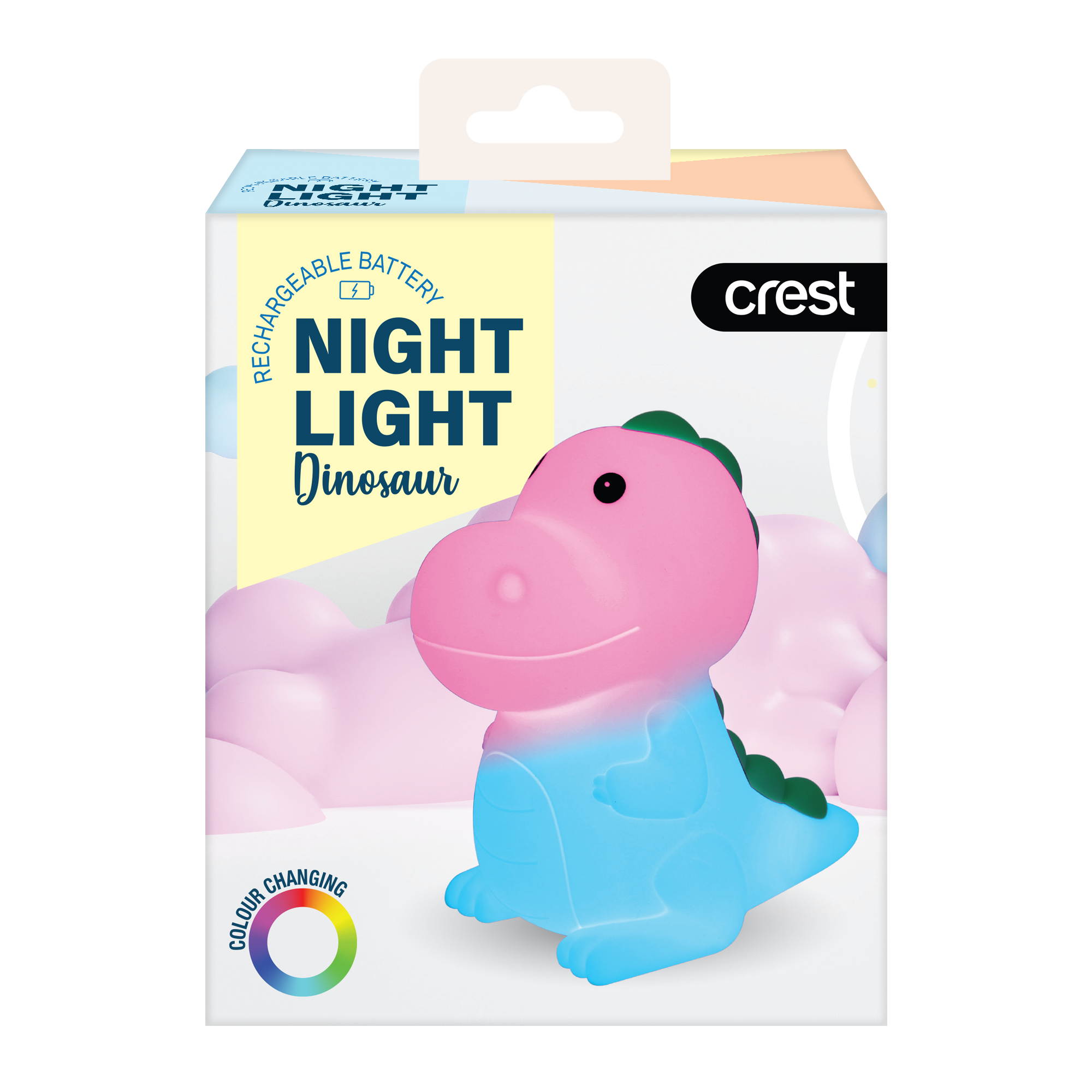 Large LED Kids Night Light Dinosaur