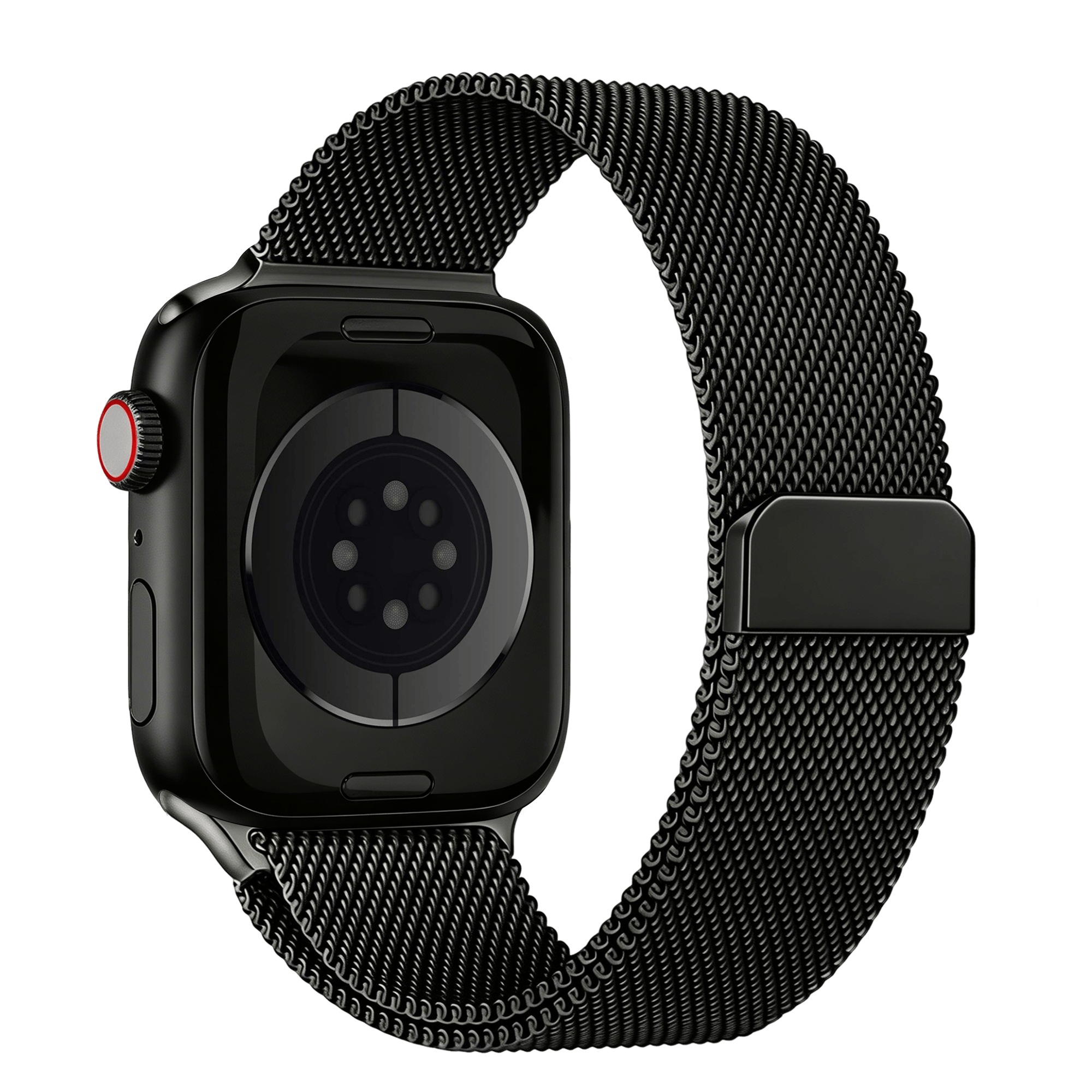 Crest Milanese Watch Strap 38-41mm Black