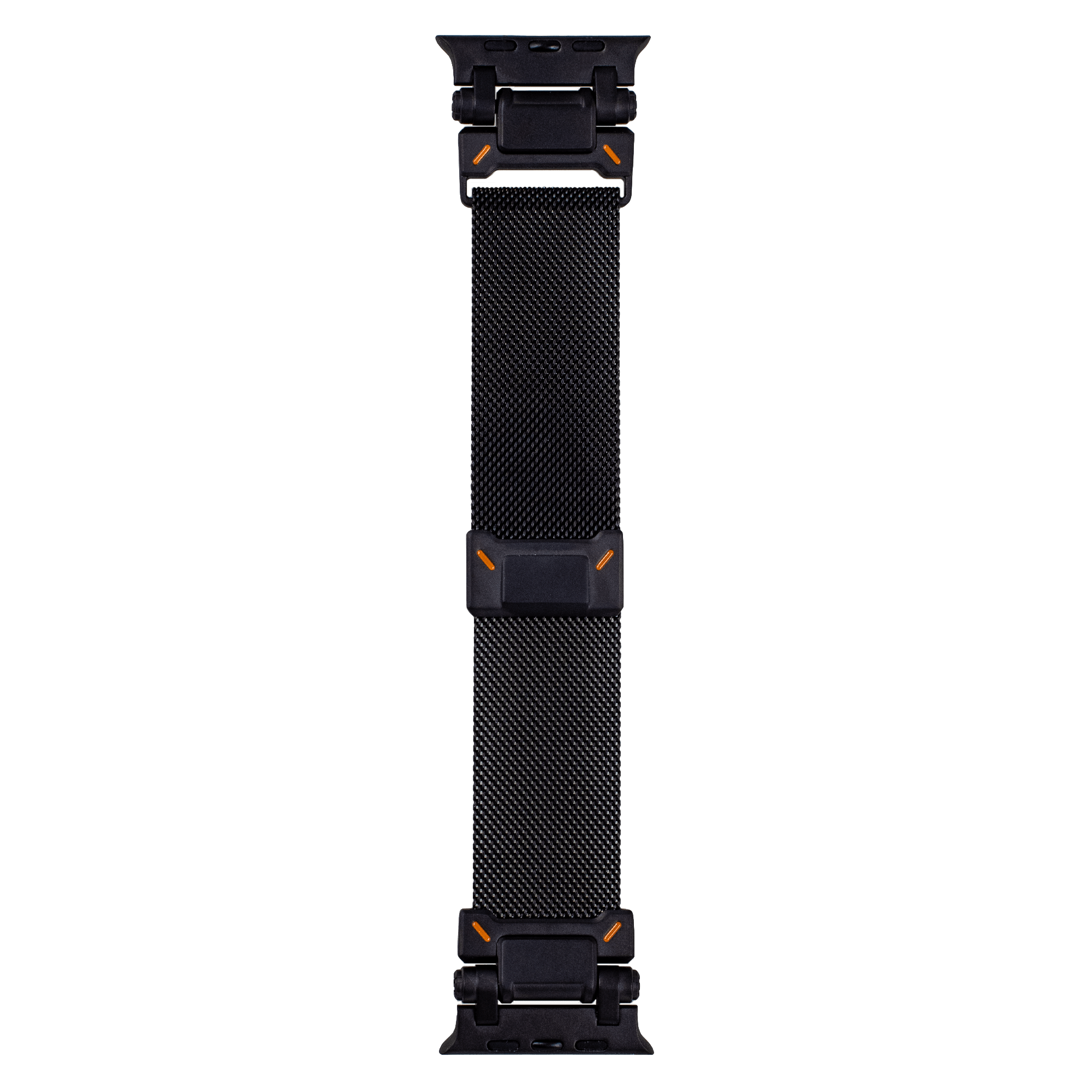 Crest Milanese Heavy Duty Watch Strap 42-49mm Black