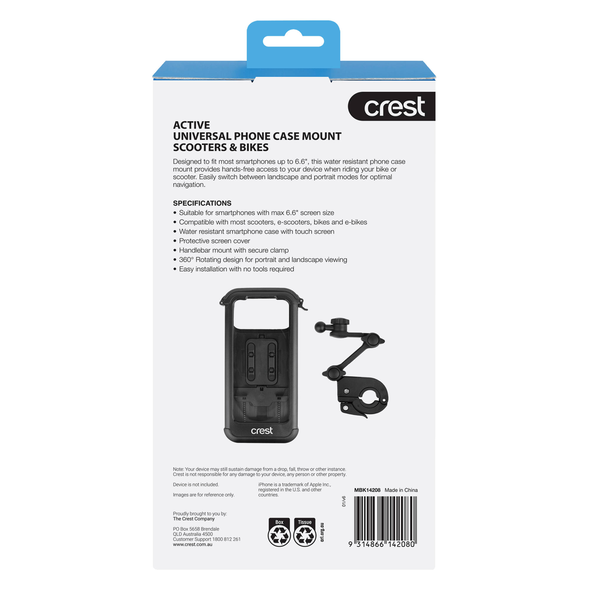Universal Phone Case Mount for Scooters & Bike