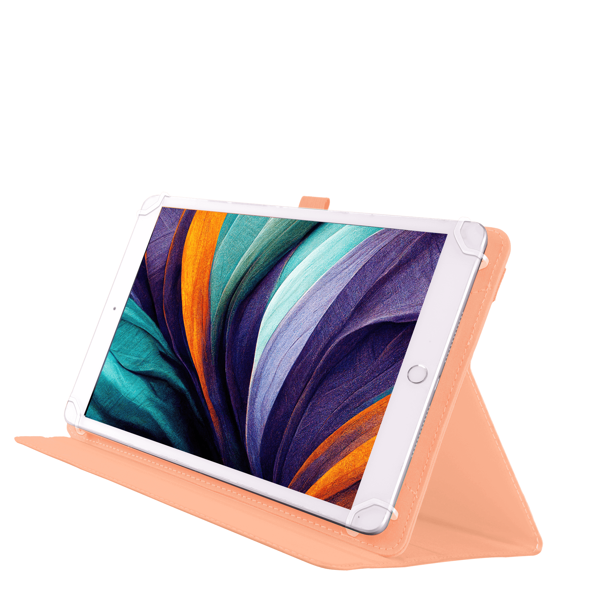 TechXtras Universal Tablet Case iPad 9" to 11'' - Peach
