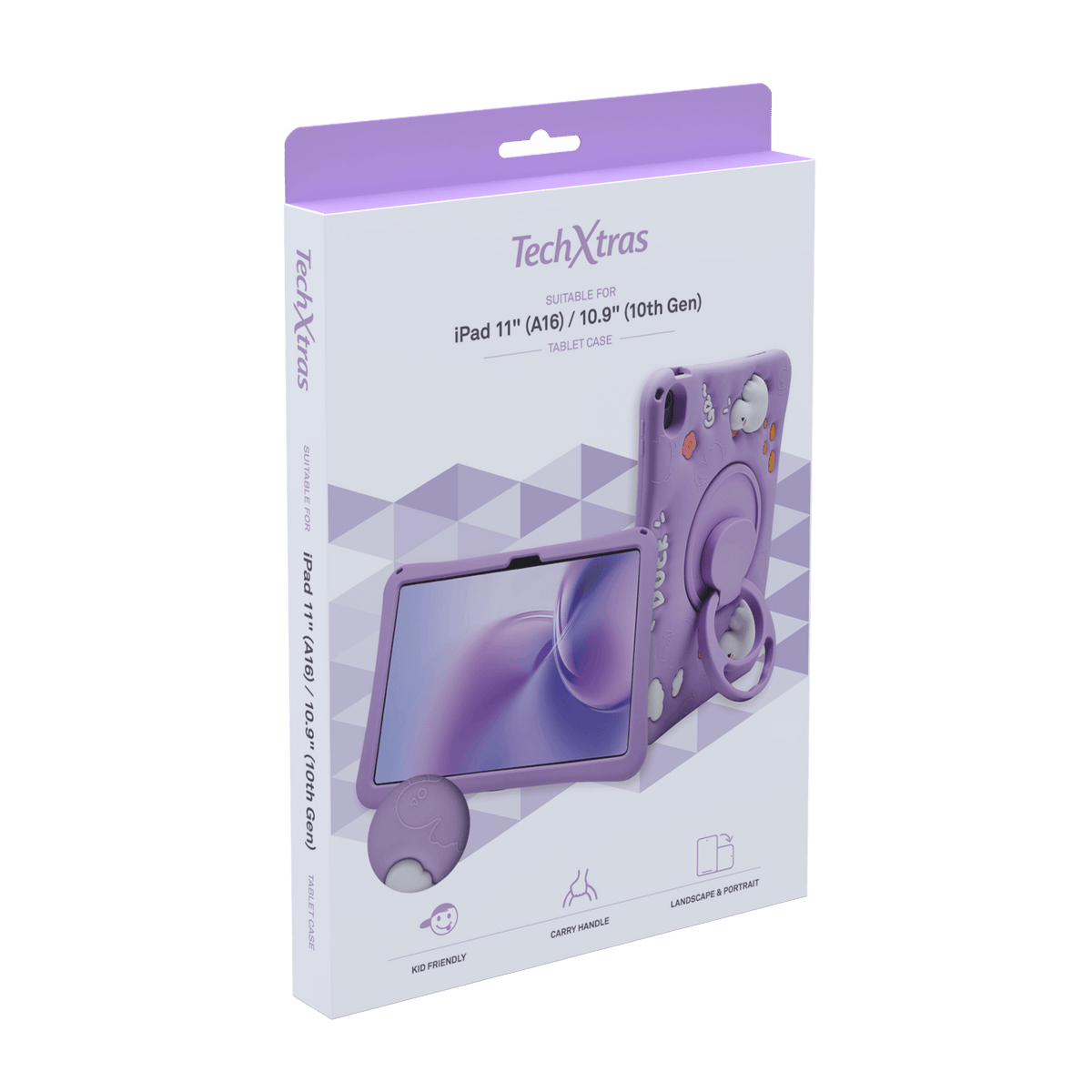 TechXtras Tablet Case iPad 11" A16/10.9" 10th Gen - Duck