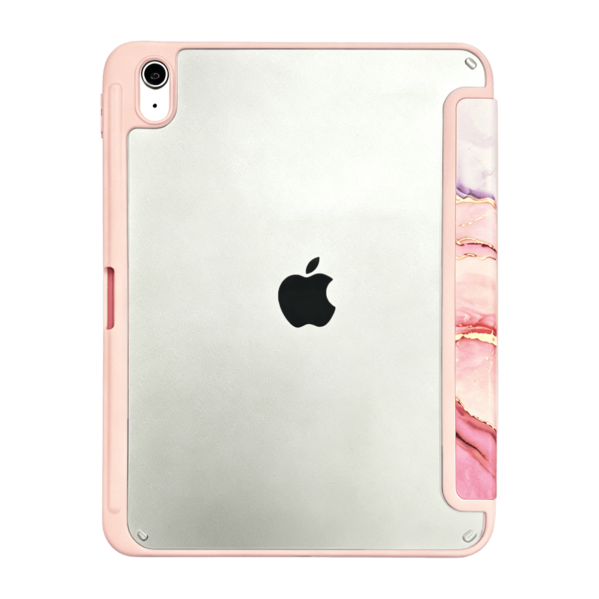 TechXtras Tablet Case Folio iPad 11" A16/10.9" 10th Gen - Marble Pink