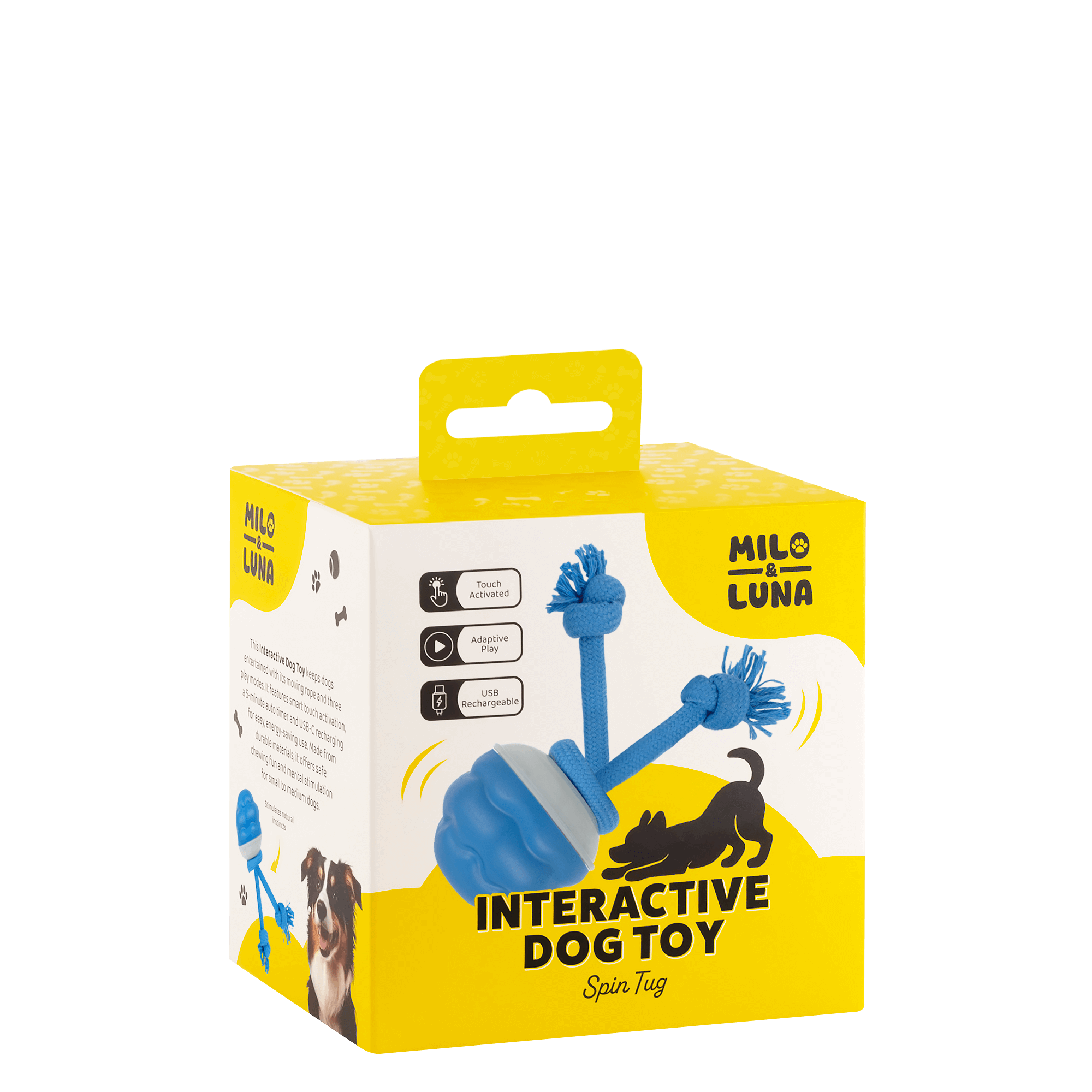 Interactive Dog Toy Spin Tug