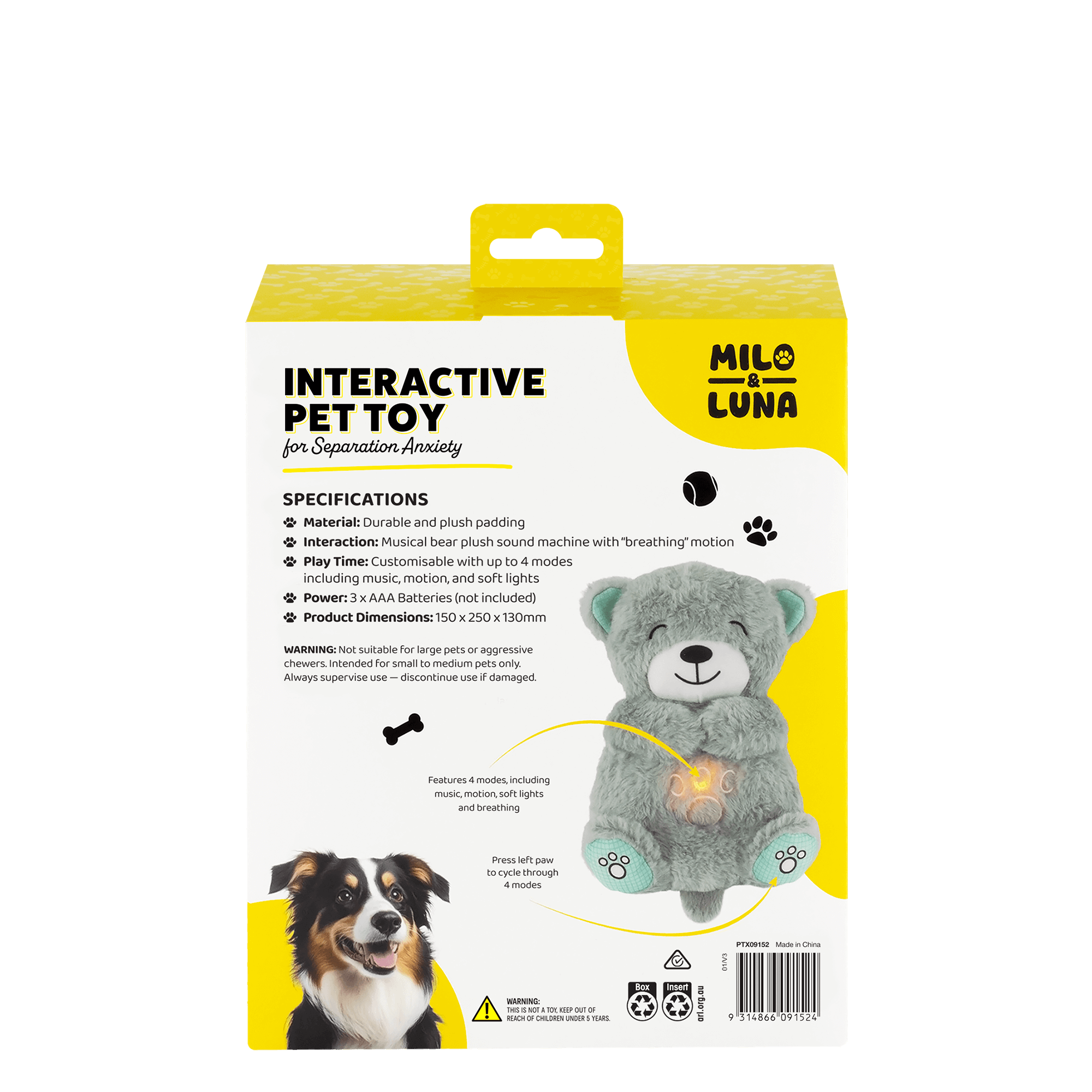 Milo and Luna Interactive Dog Toy