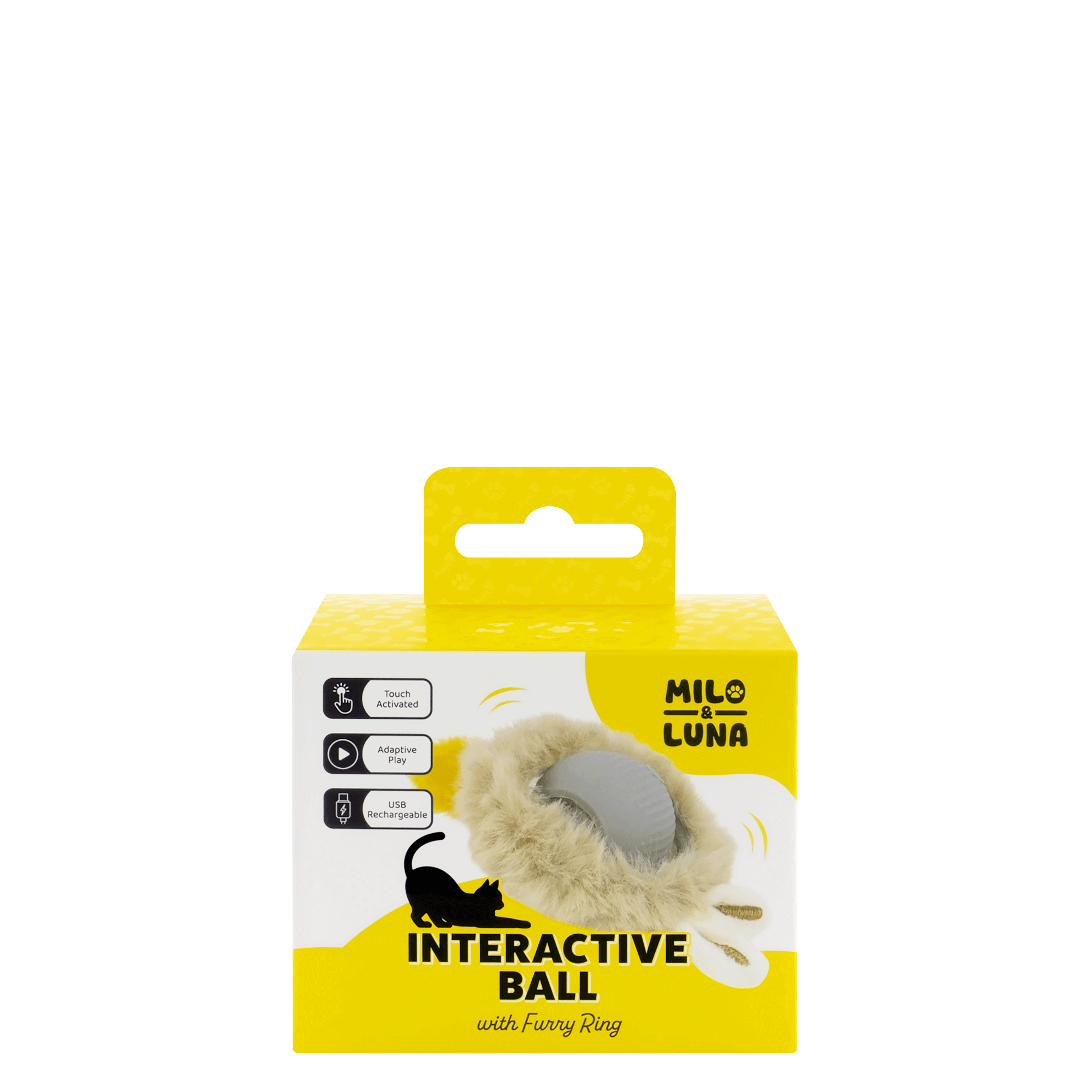 Interactive Ball with Furry Ring