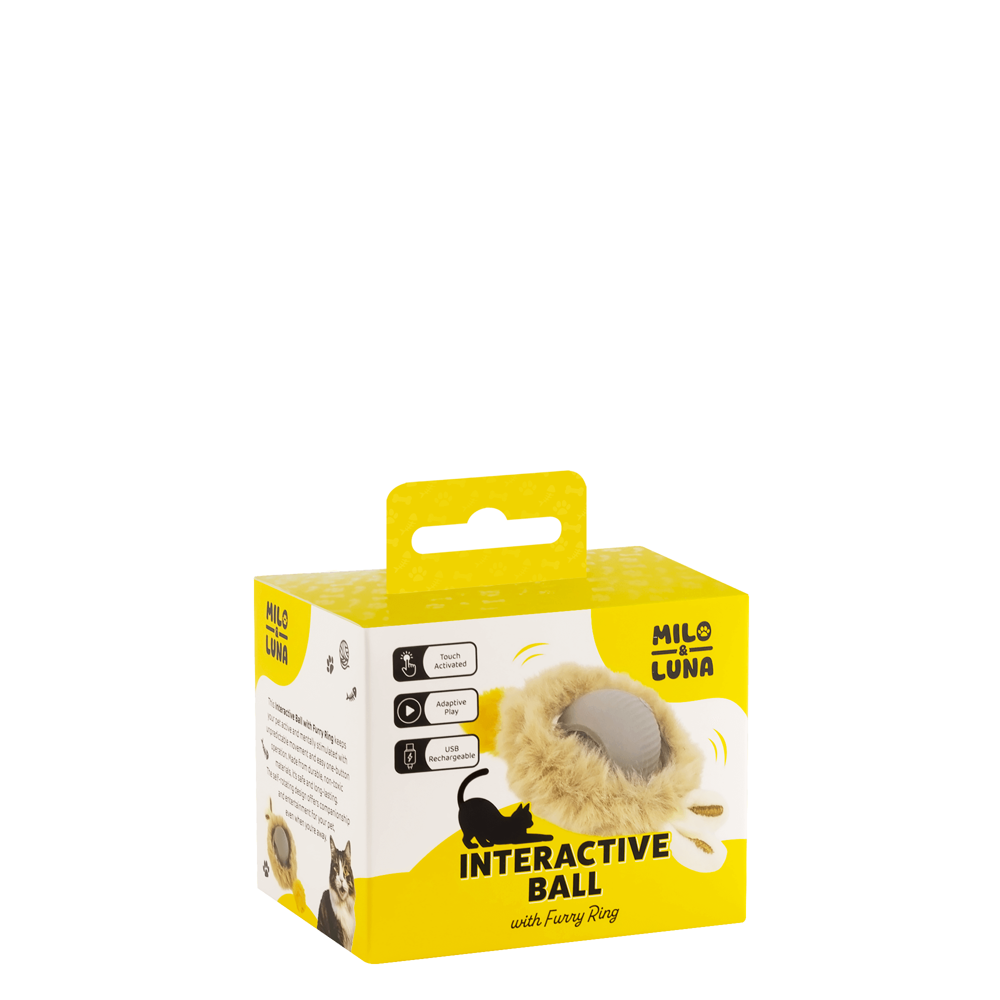 Interactive Ball with Furry Ring