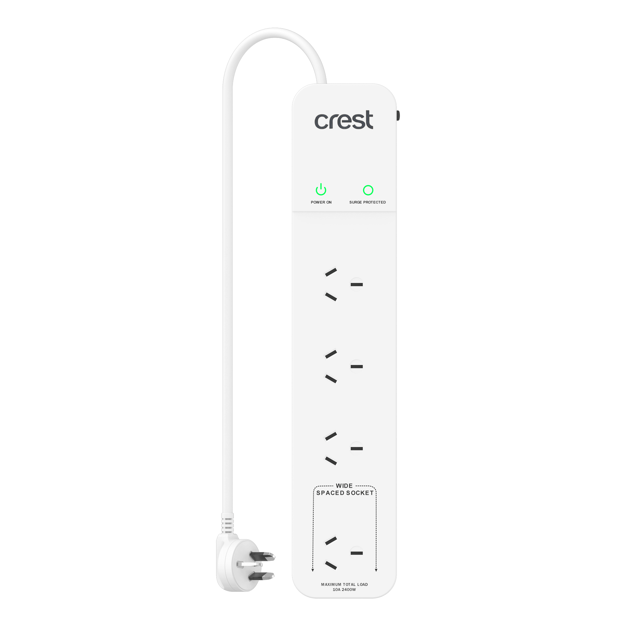 Power Board 4 Sockets with Surge Protection