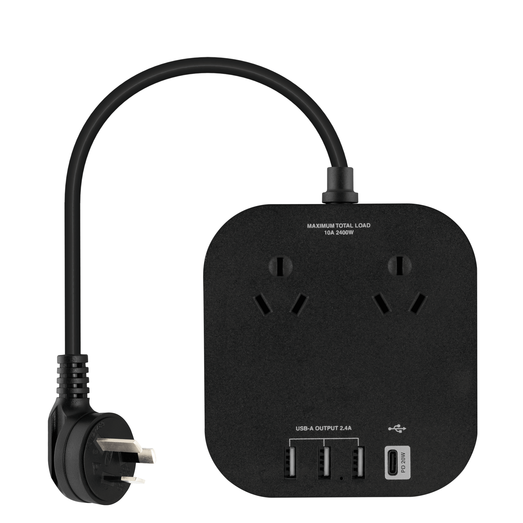 PD 20W Power Hub 2 Sockets with 4 USB Outlets