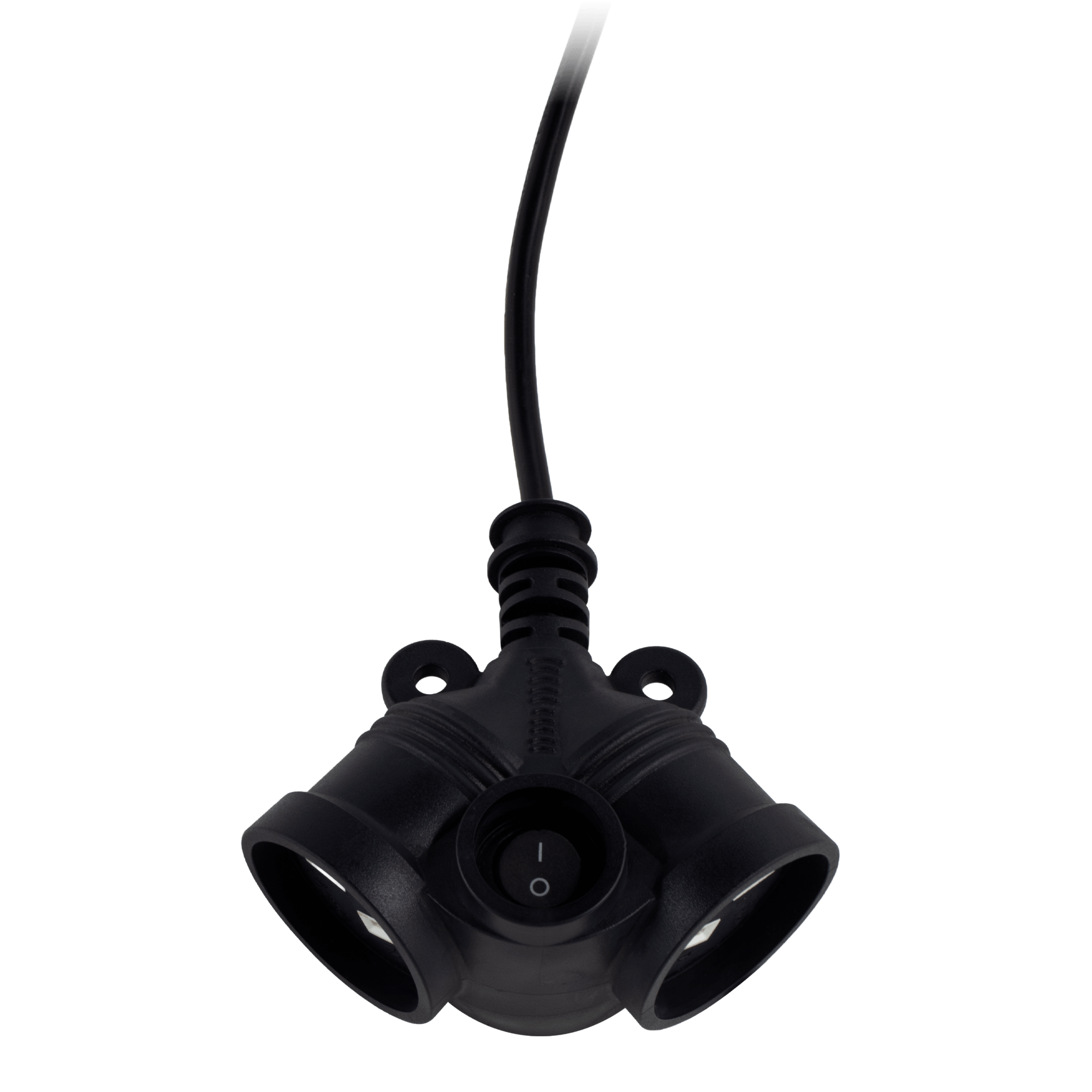 Extension Lead 2 Sockets with Master Switch - 2M - Black