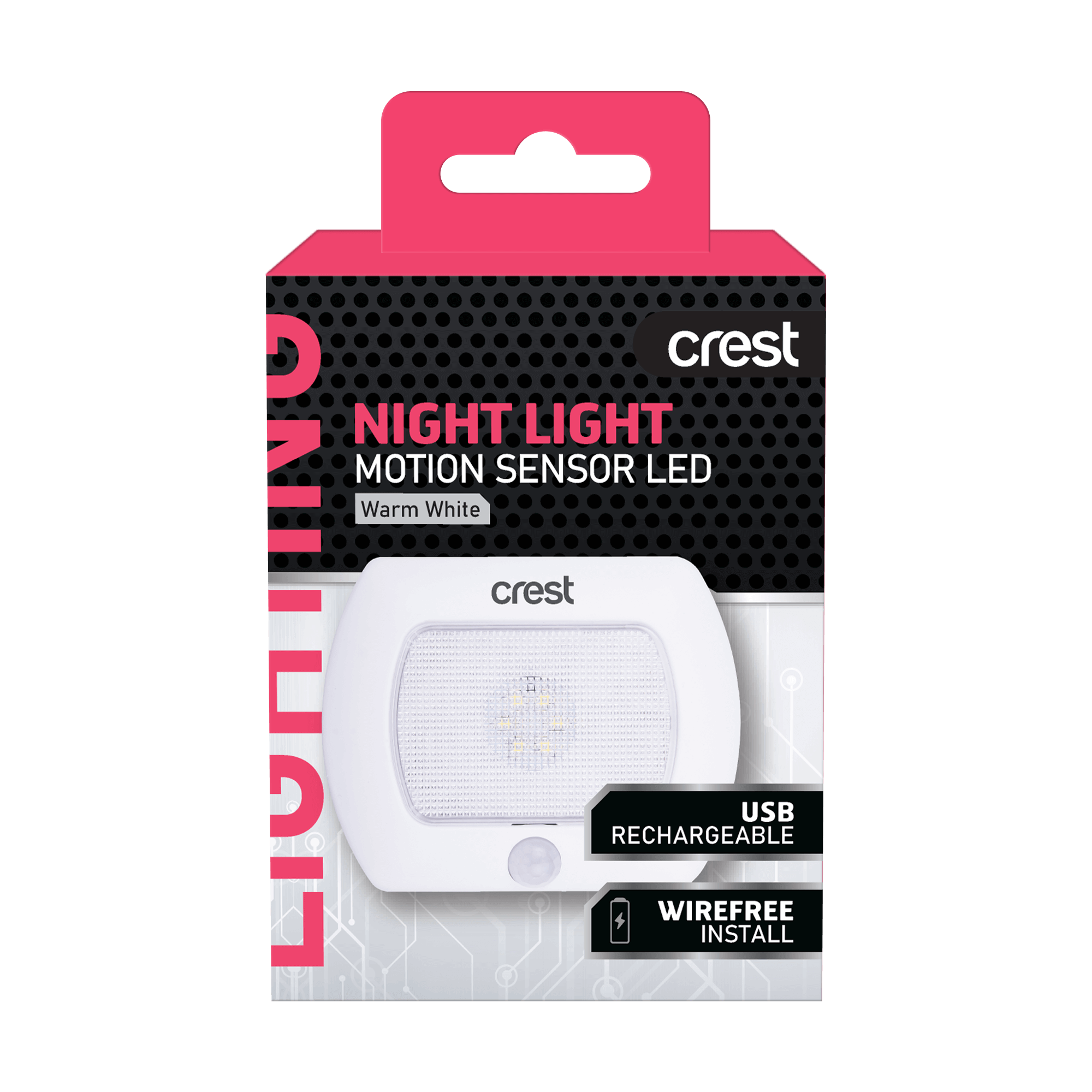 Rechargeable LED Light Compact with Motion Sensor