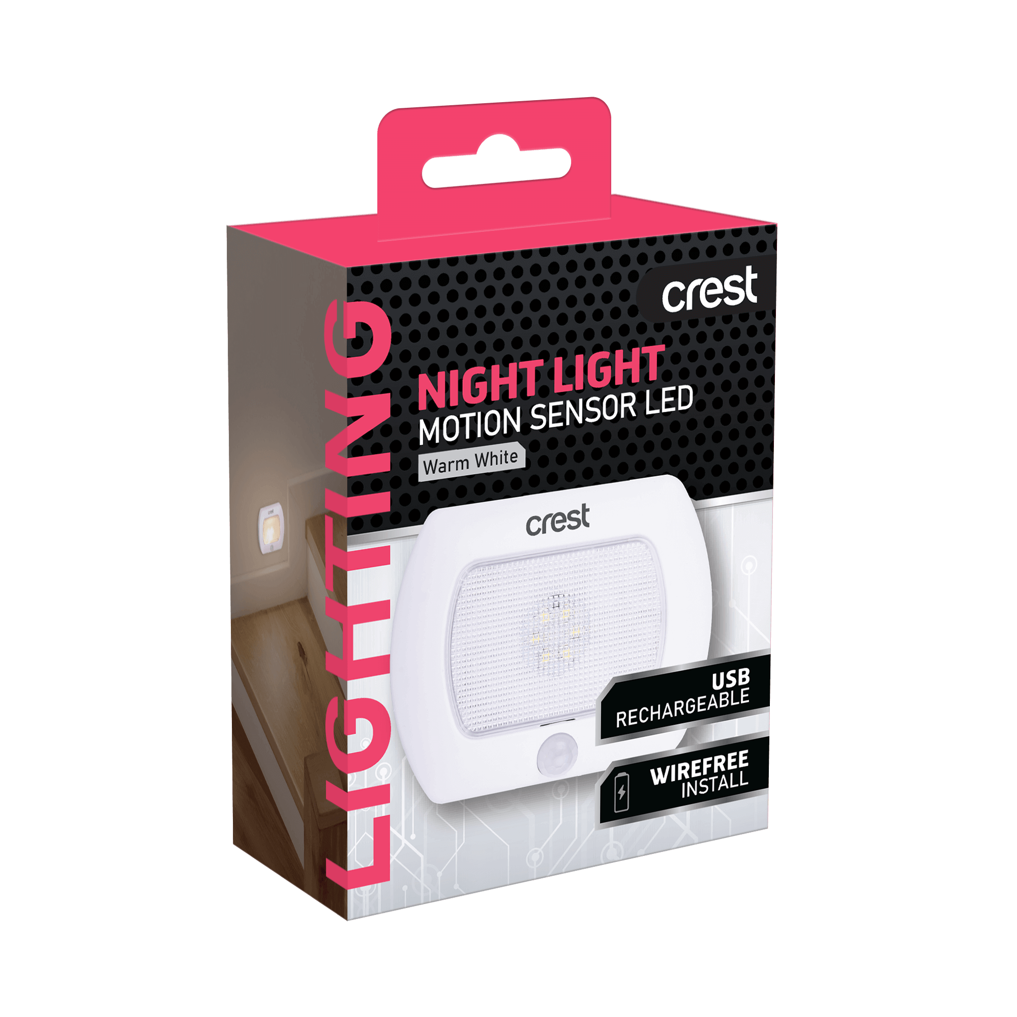 Rechargeable LED Light Compact with Motion Sensor
