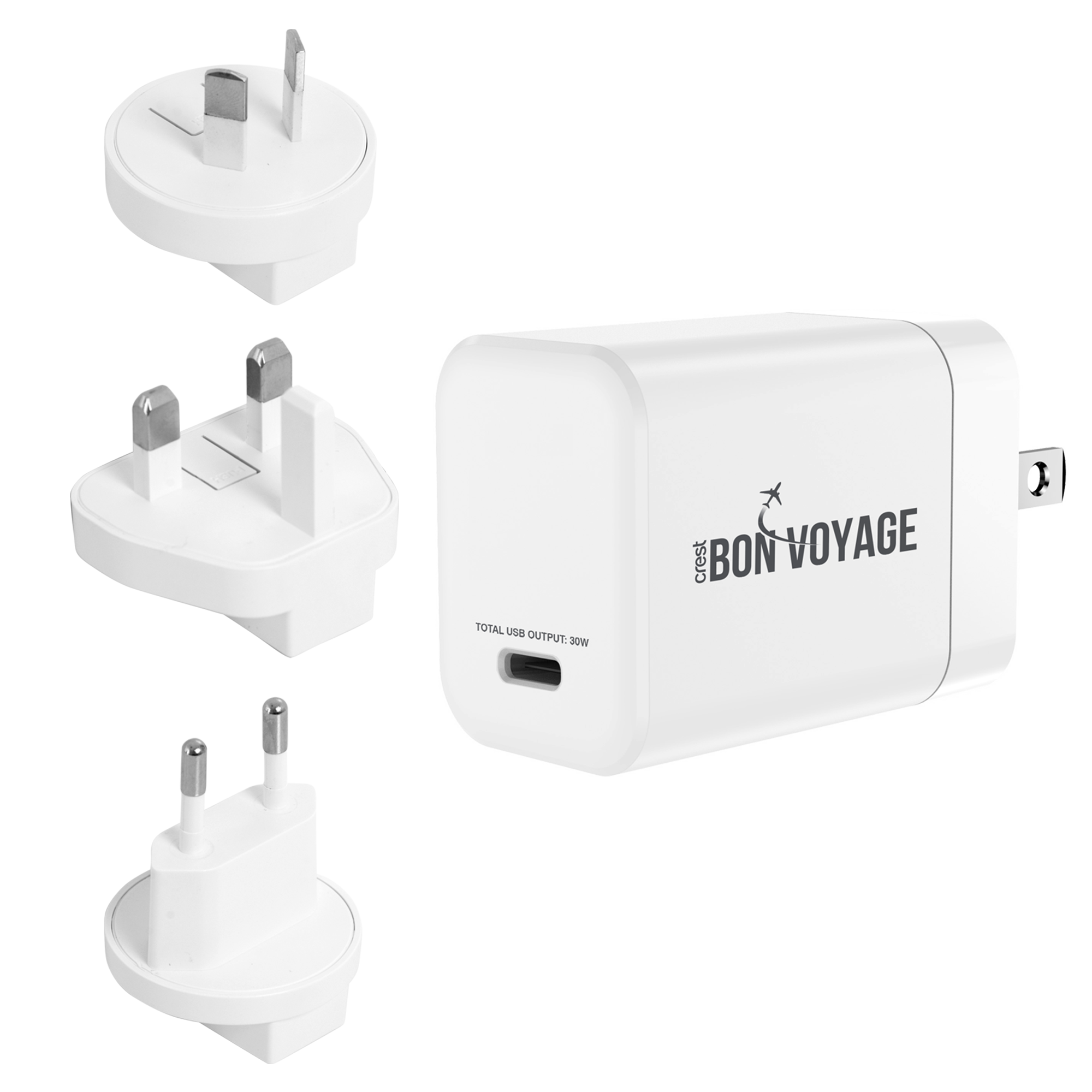 Crest Bon Voyage UNIVERSAL PD 30W GaN Charger