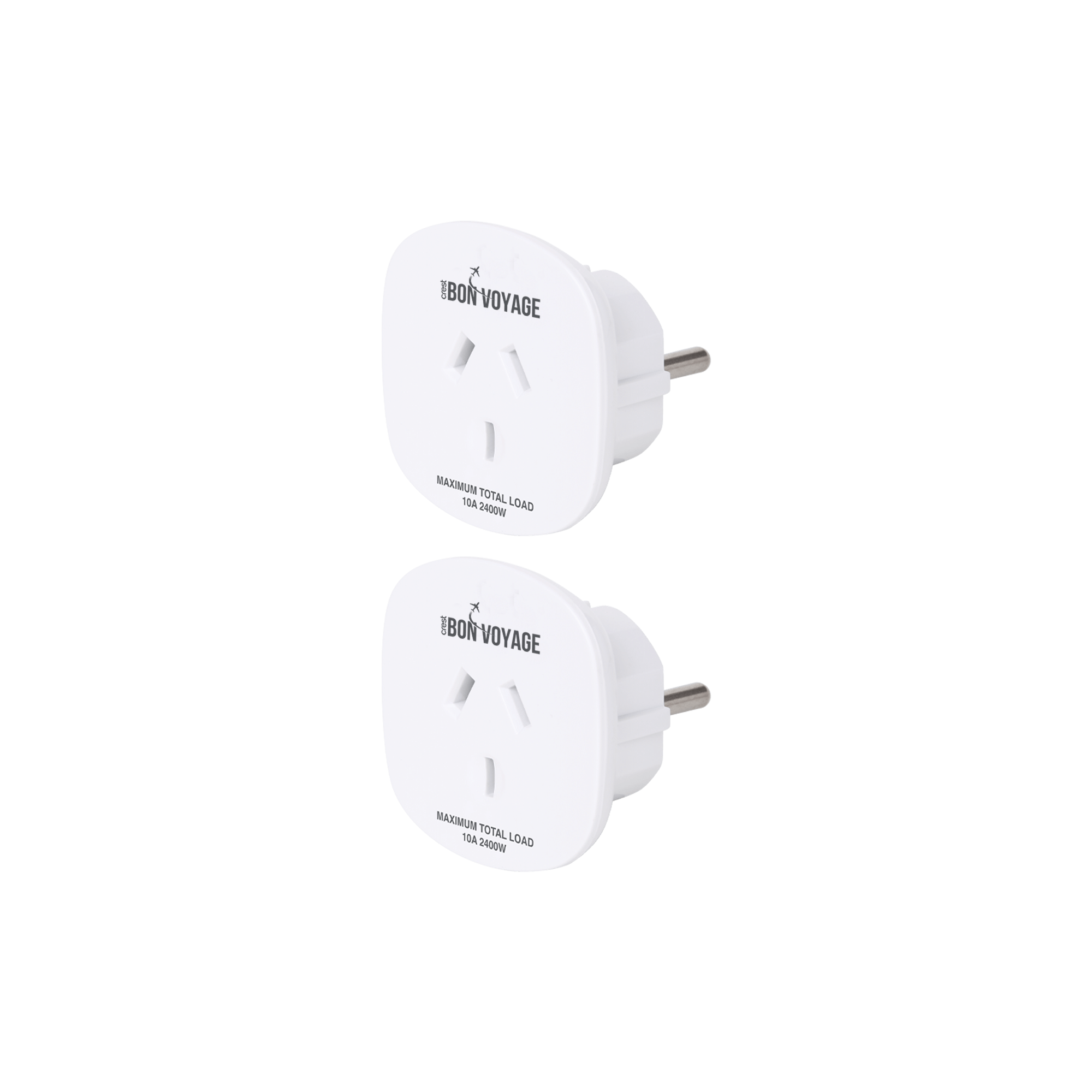 Bon Voyage EU BALI Twin Pack Outbound Travel Adaptors