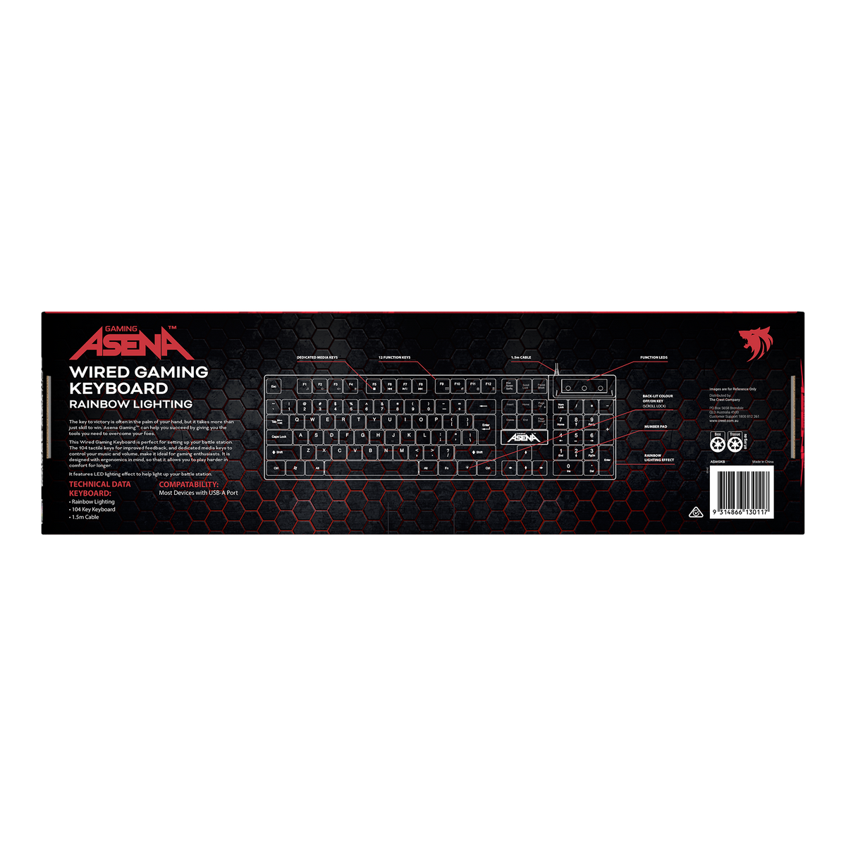 Asena Gaming Wired Keyboard