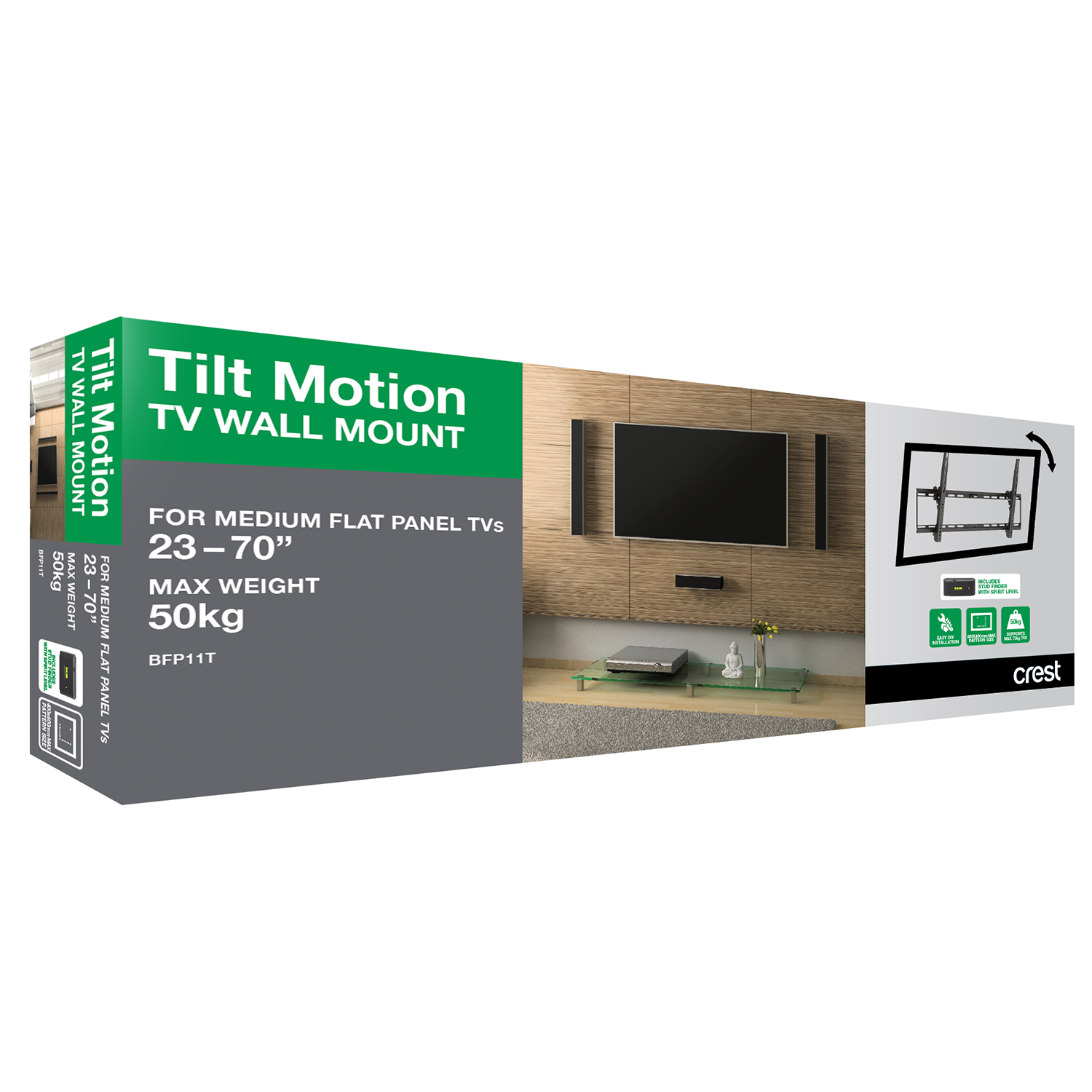 Tilt Action TV Wall Mount- Medium