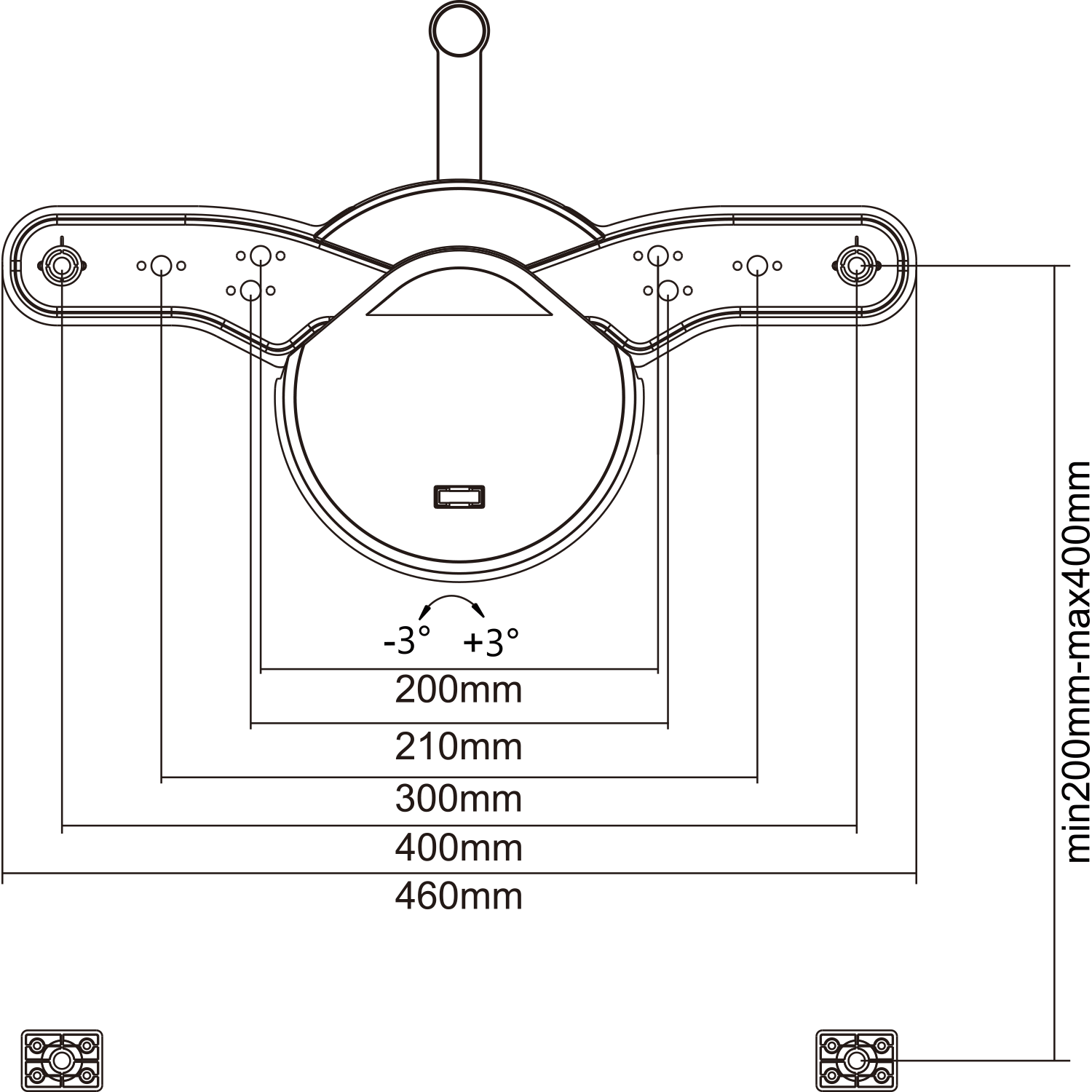 Fixed TV Wall Mount Easy Install - 32" - 55"