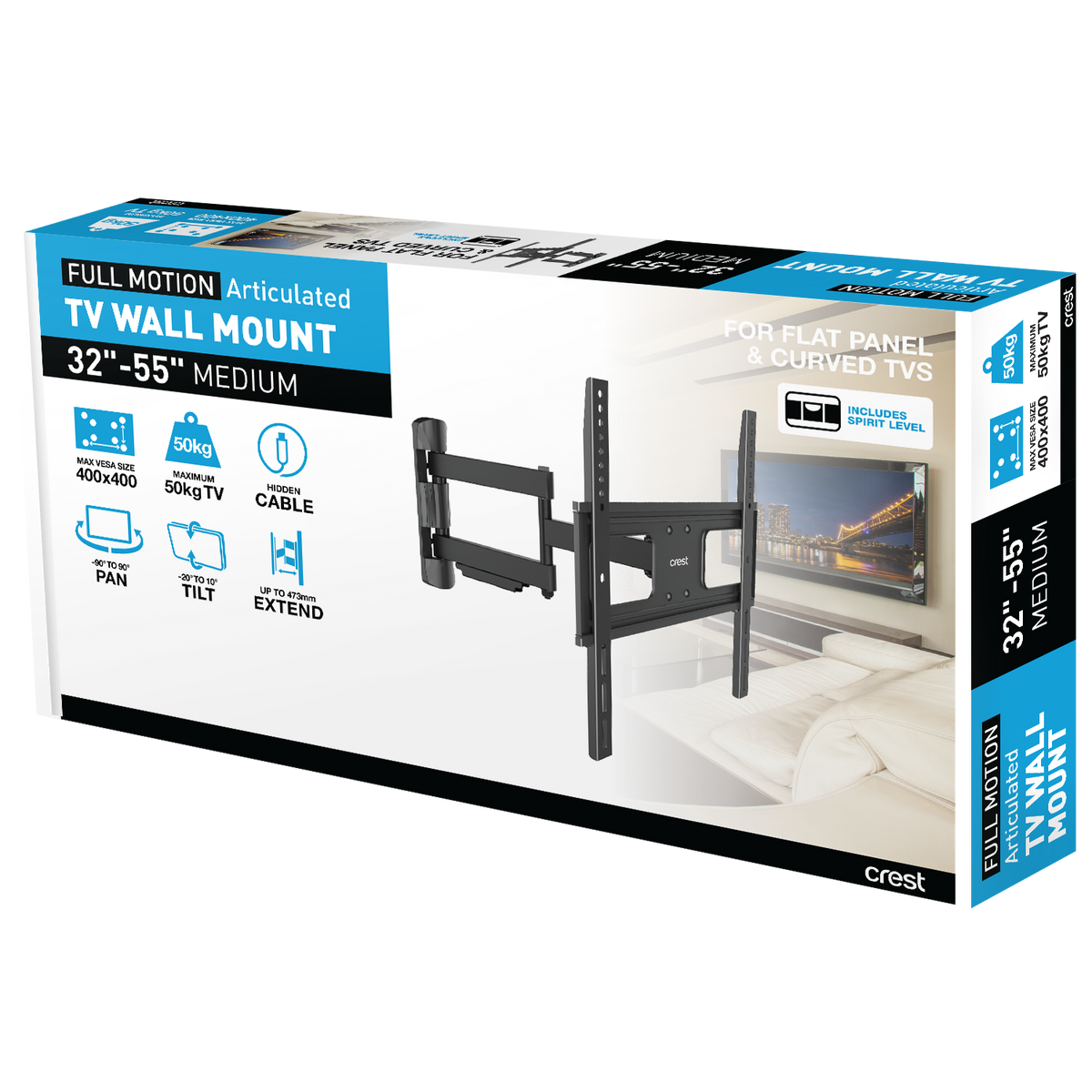 Full Motion TV Wall Mount Articulated 32" 55"