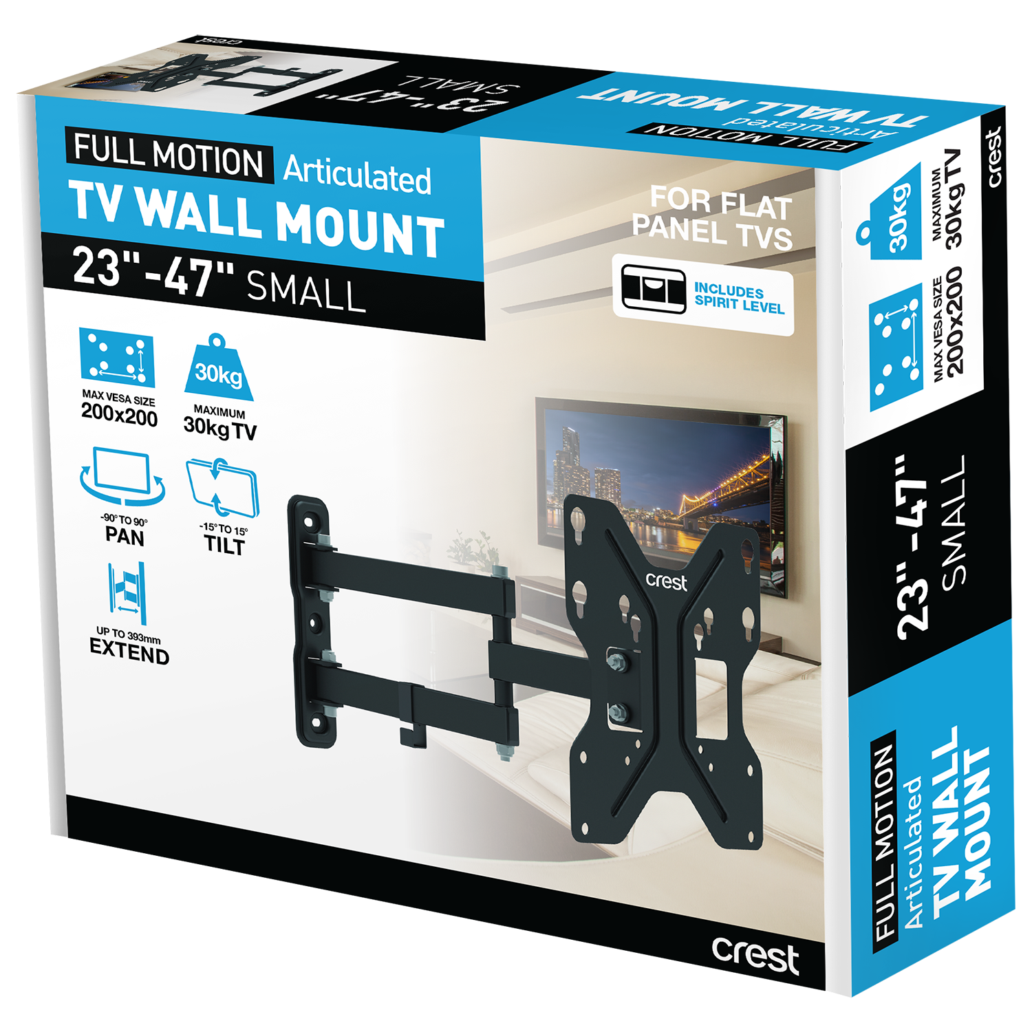 Full Motion TV Wall Mount Articulated - 23" - 47"
