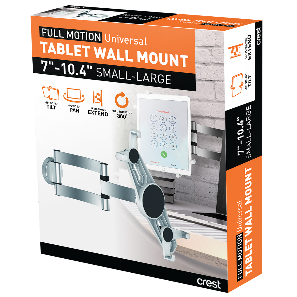 Full Motion Tablet Wall Mount 7" 10.4"