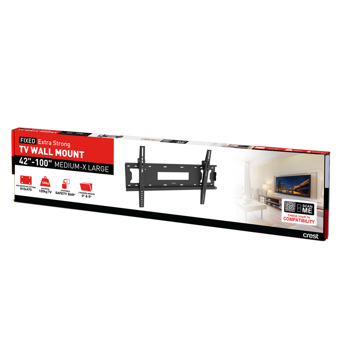 Fixed TV Wall Mount Extra Strong - 42" - 100"