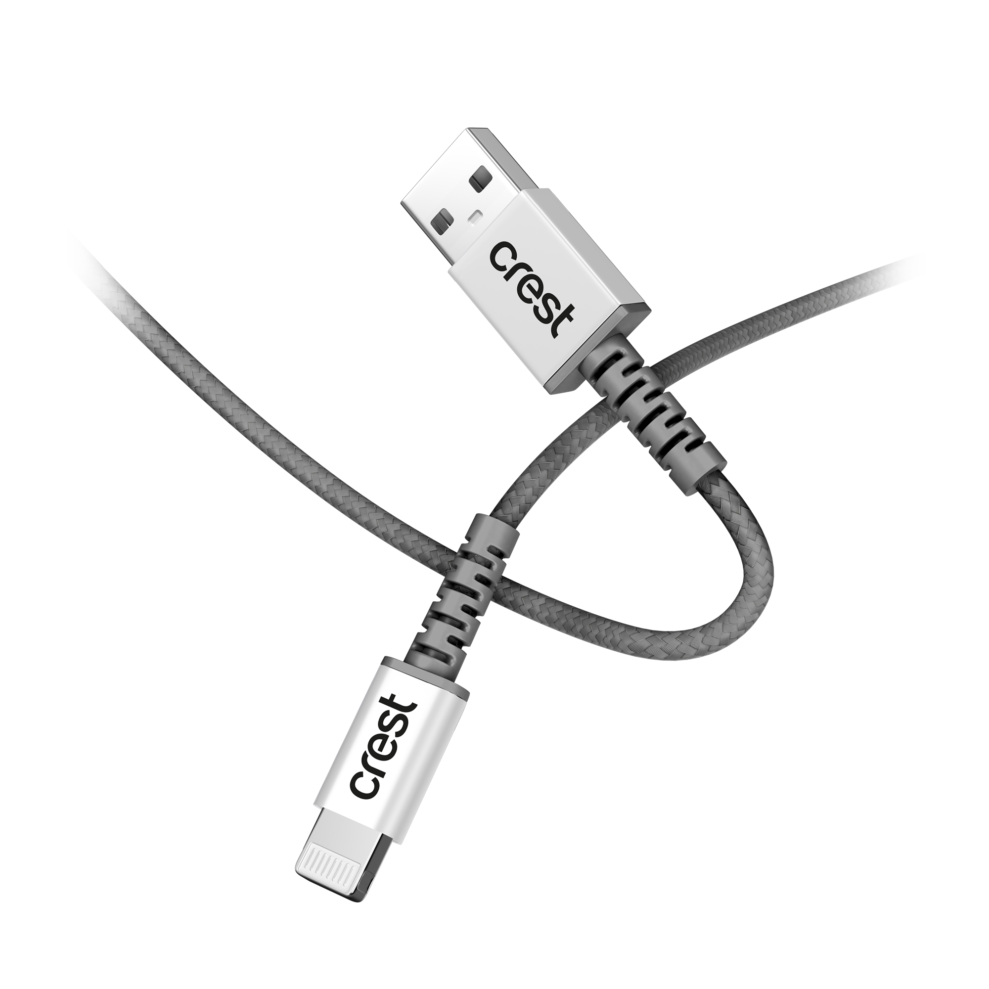 Lightning to USB-A Braided Cable 1.5M - Grey