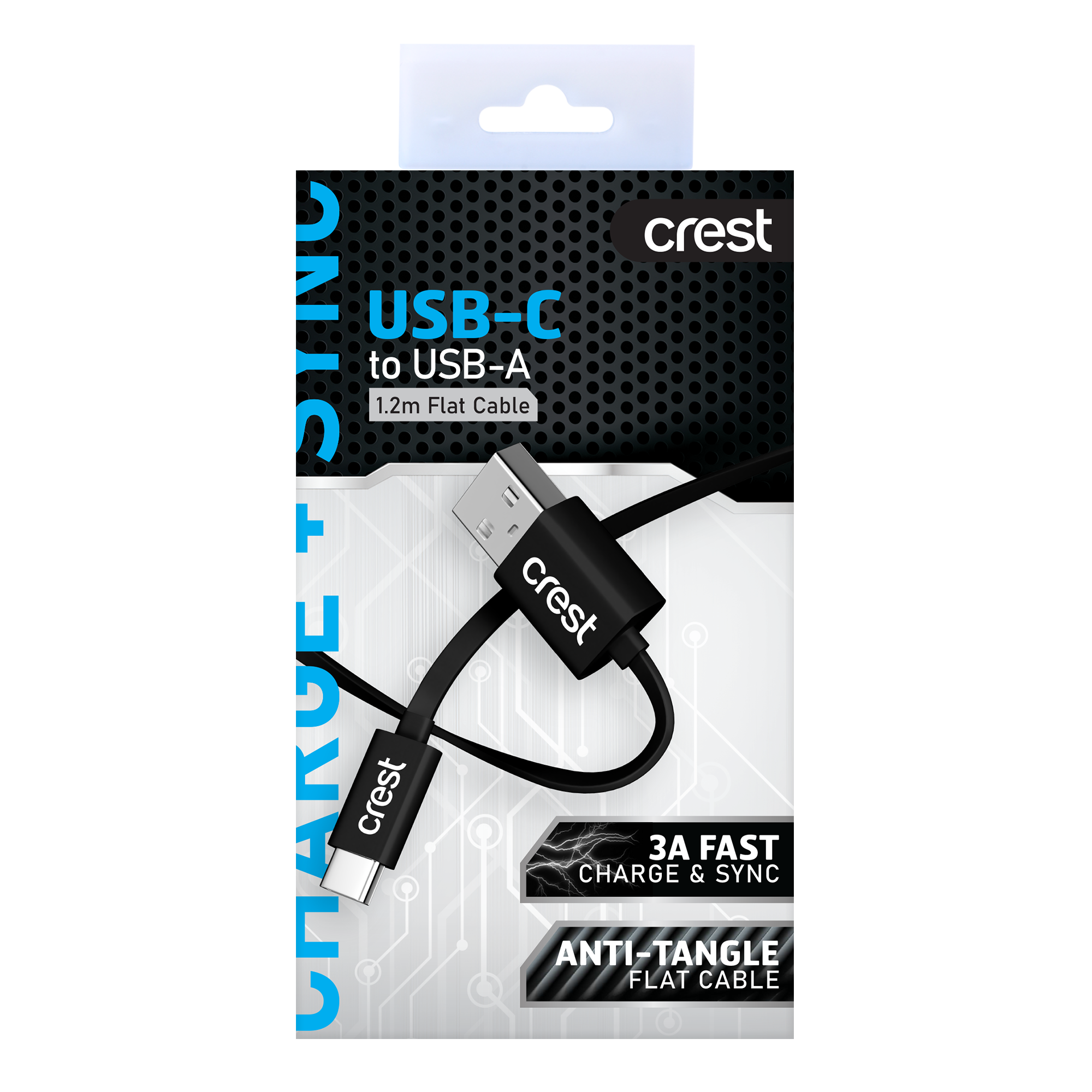 USB-C to USB-A Cable 1.2M - Black