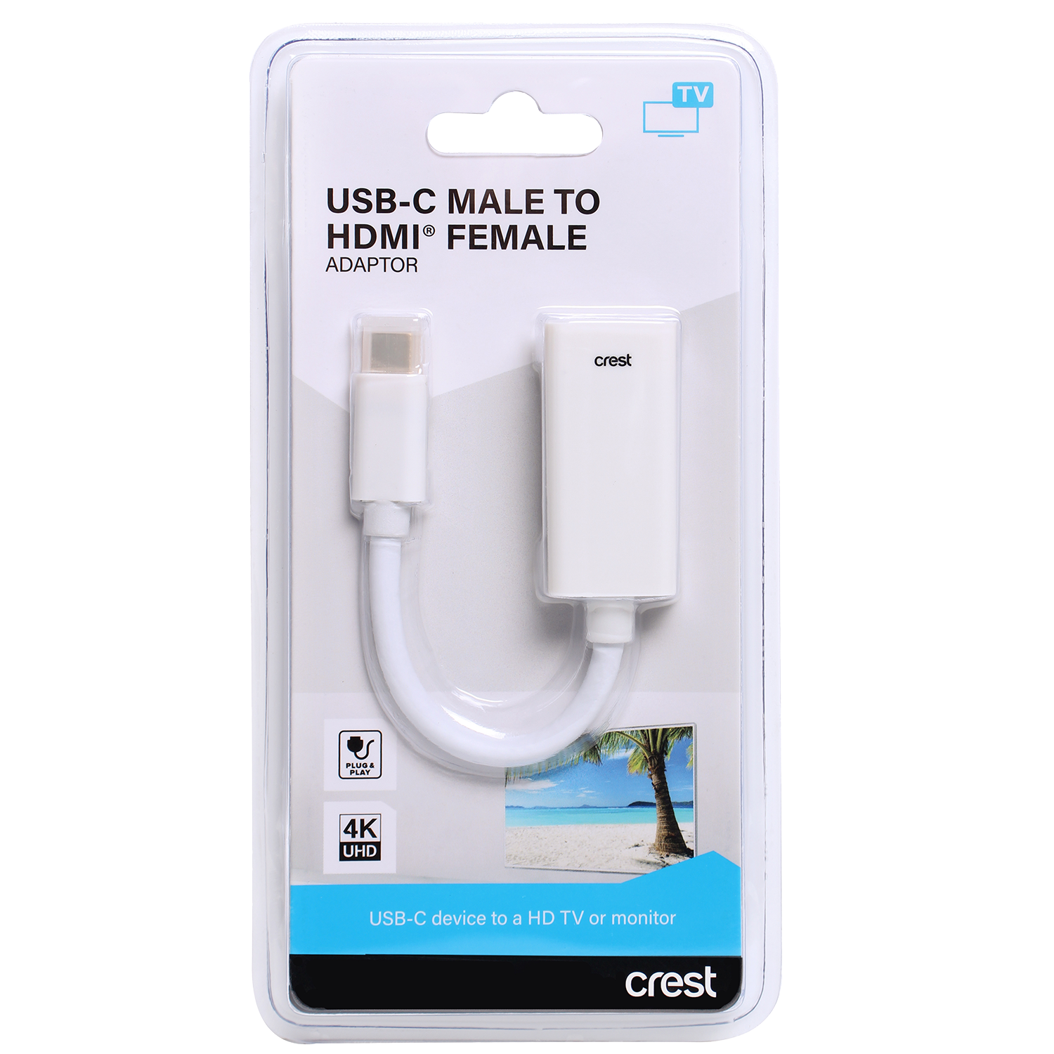 USB-C Male To HDMI Female Adaptor