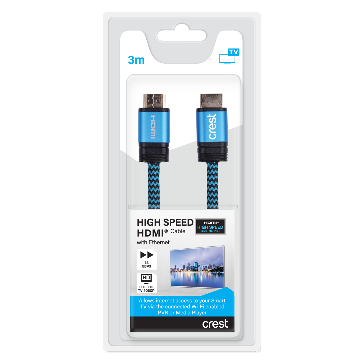 HDMI Cable With Ethernet 18Gbps 3M