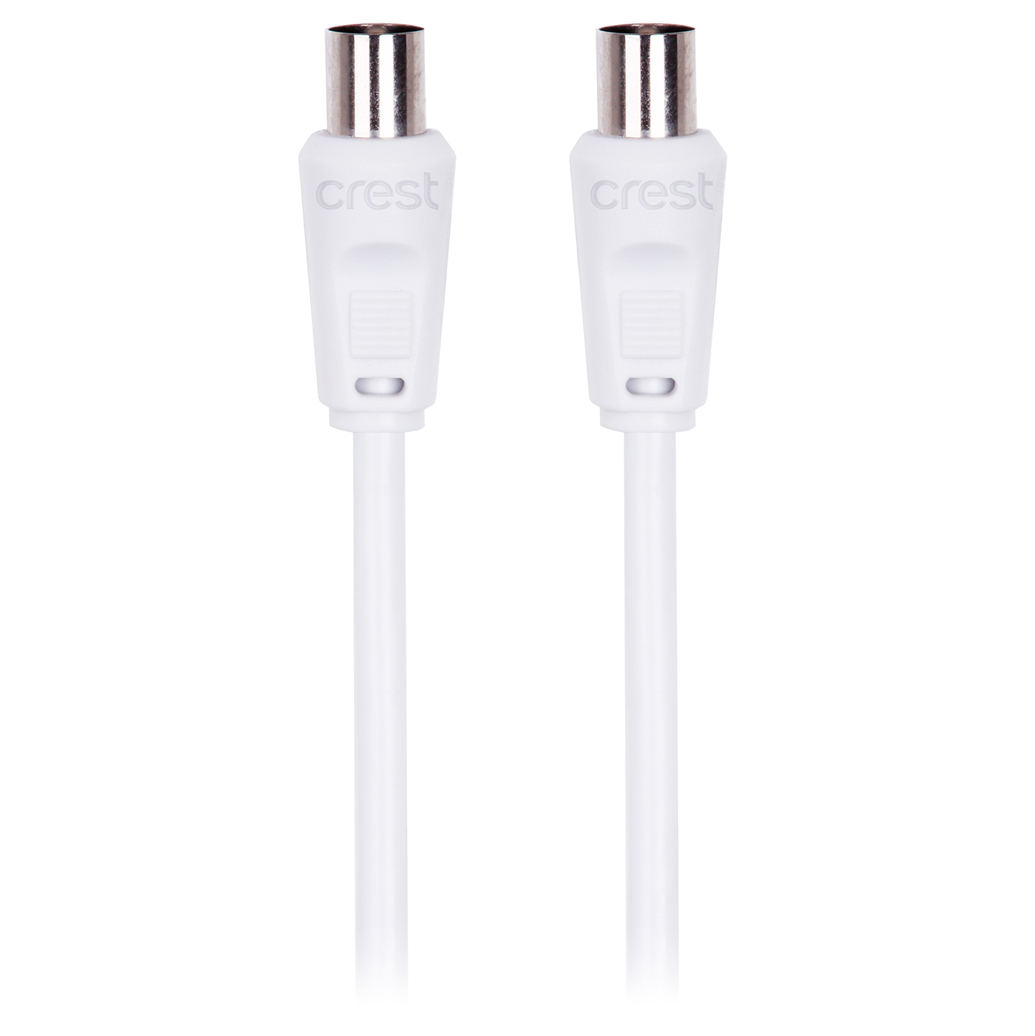 TV Antenna Cable Dual Shield Male To Male 3M White