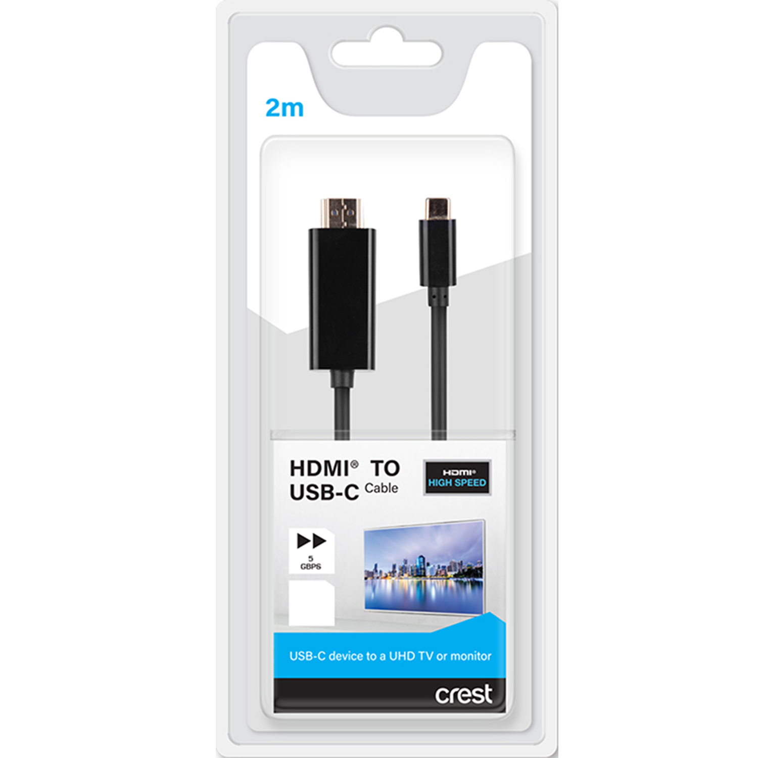 HDMI to USB-C Cable 2M