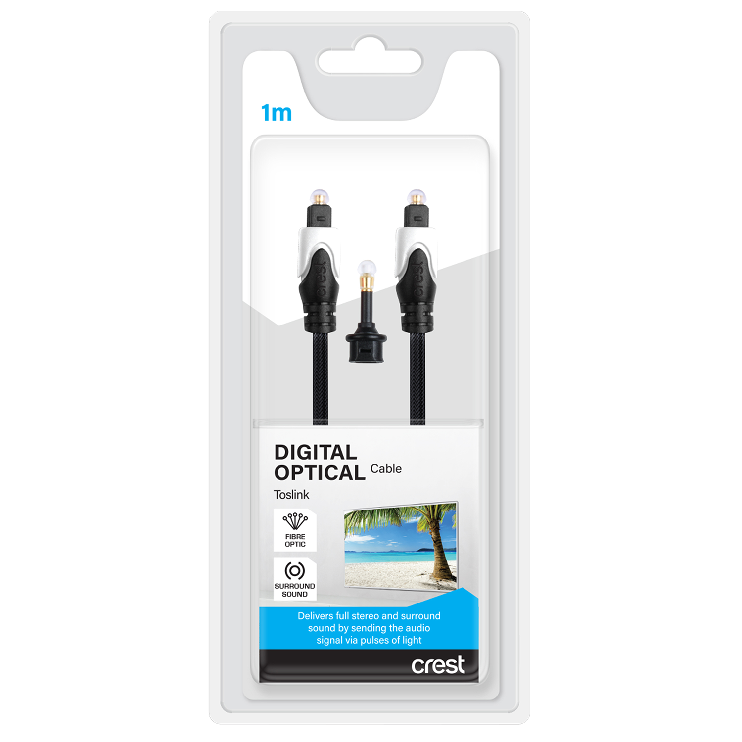Digital Optical Toslink Cable 1M