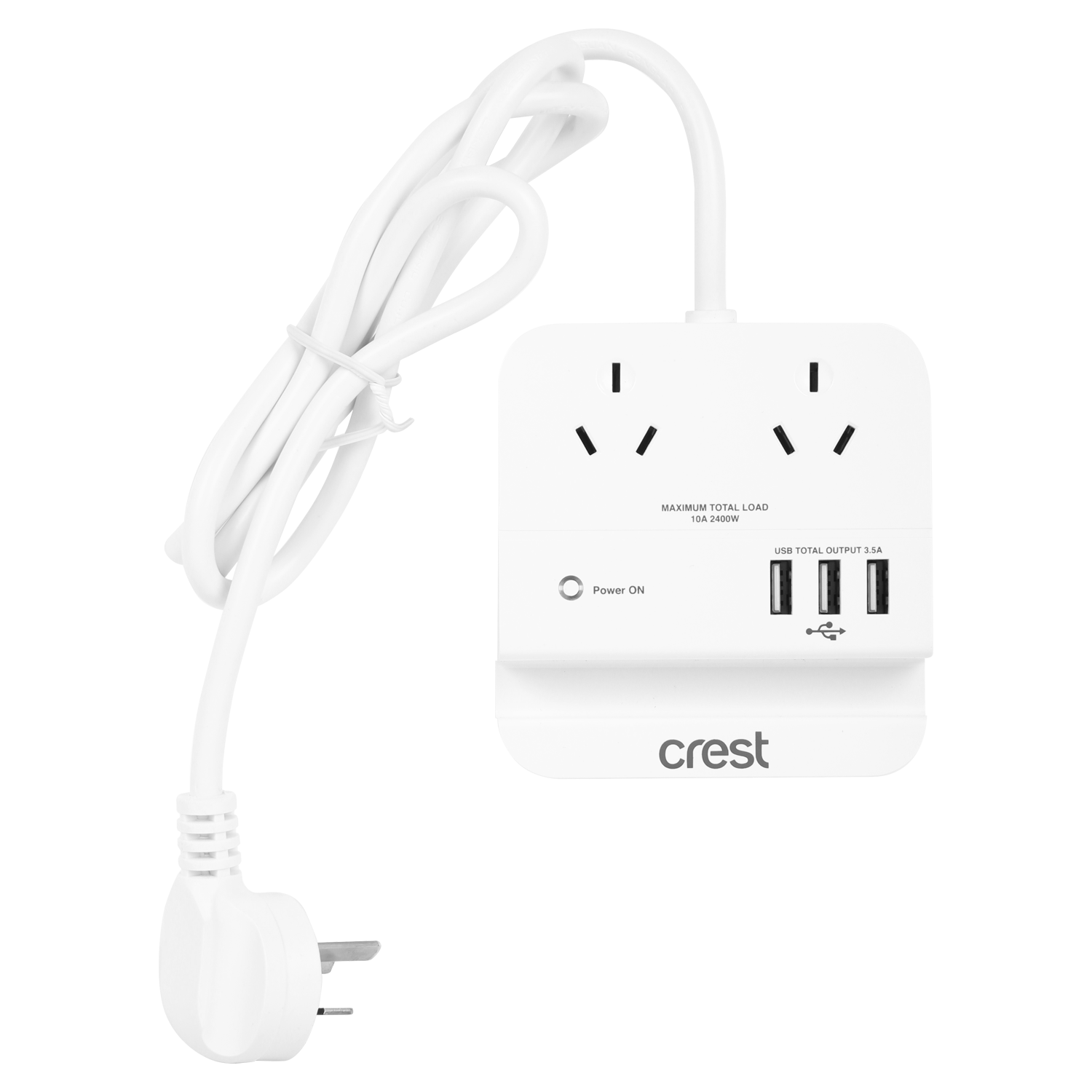 Power Hub 2 Sockets with 3 USB Outlets