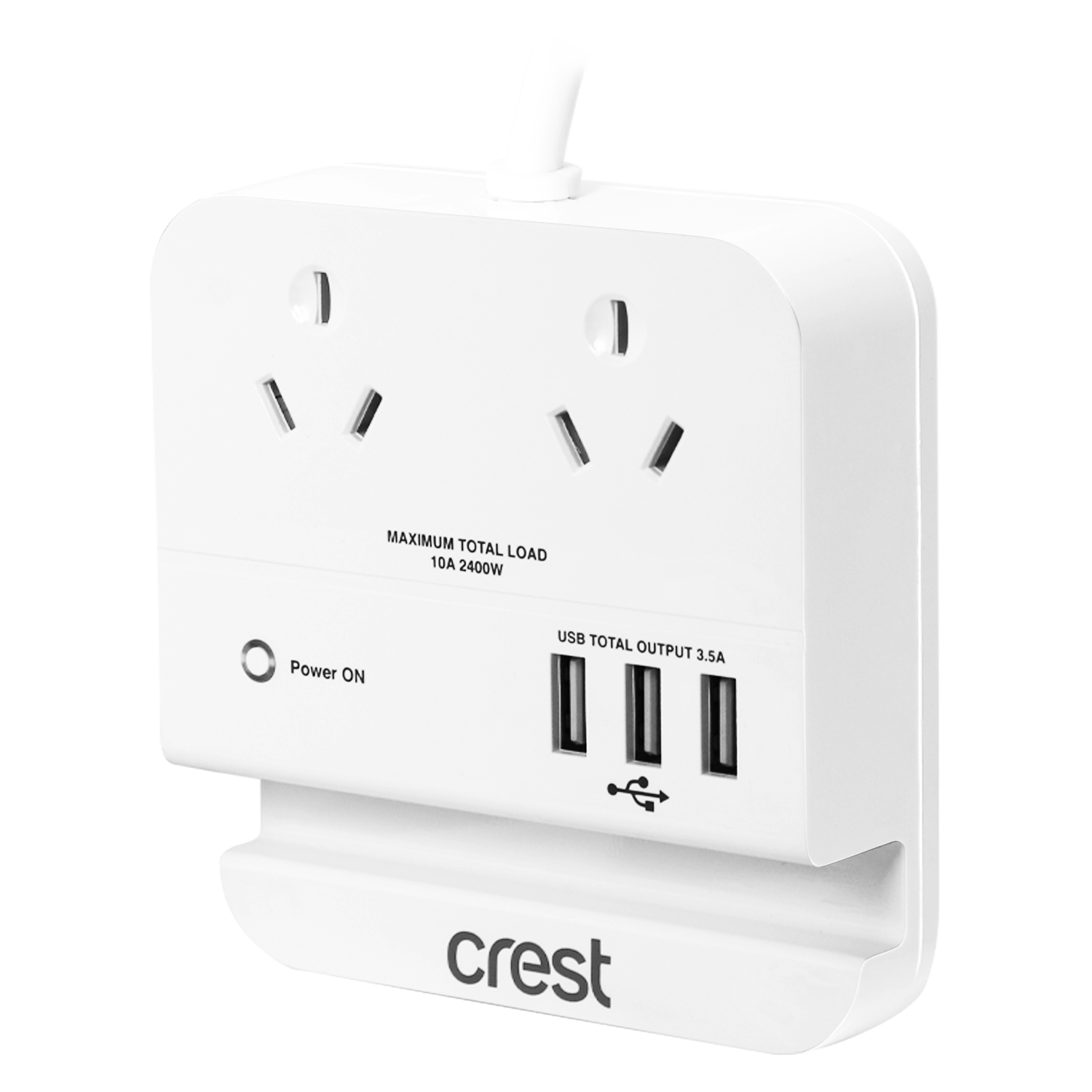 Power Hub 2 Sockets with 3 USB Outlets