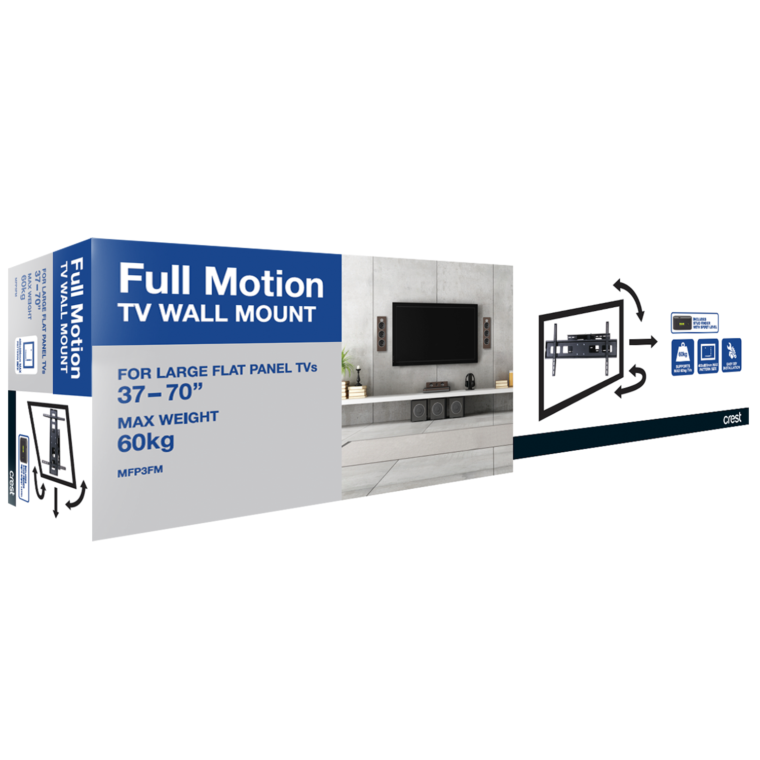 Full Motion TV Wall Mount - 37" - 70"