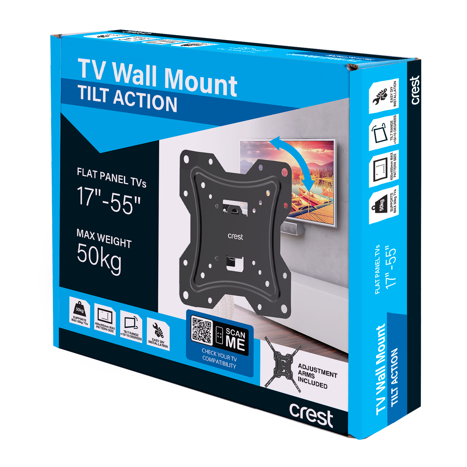 Tilt Motion TV Wall Mount - 17" - 55"