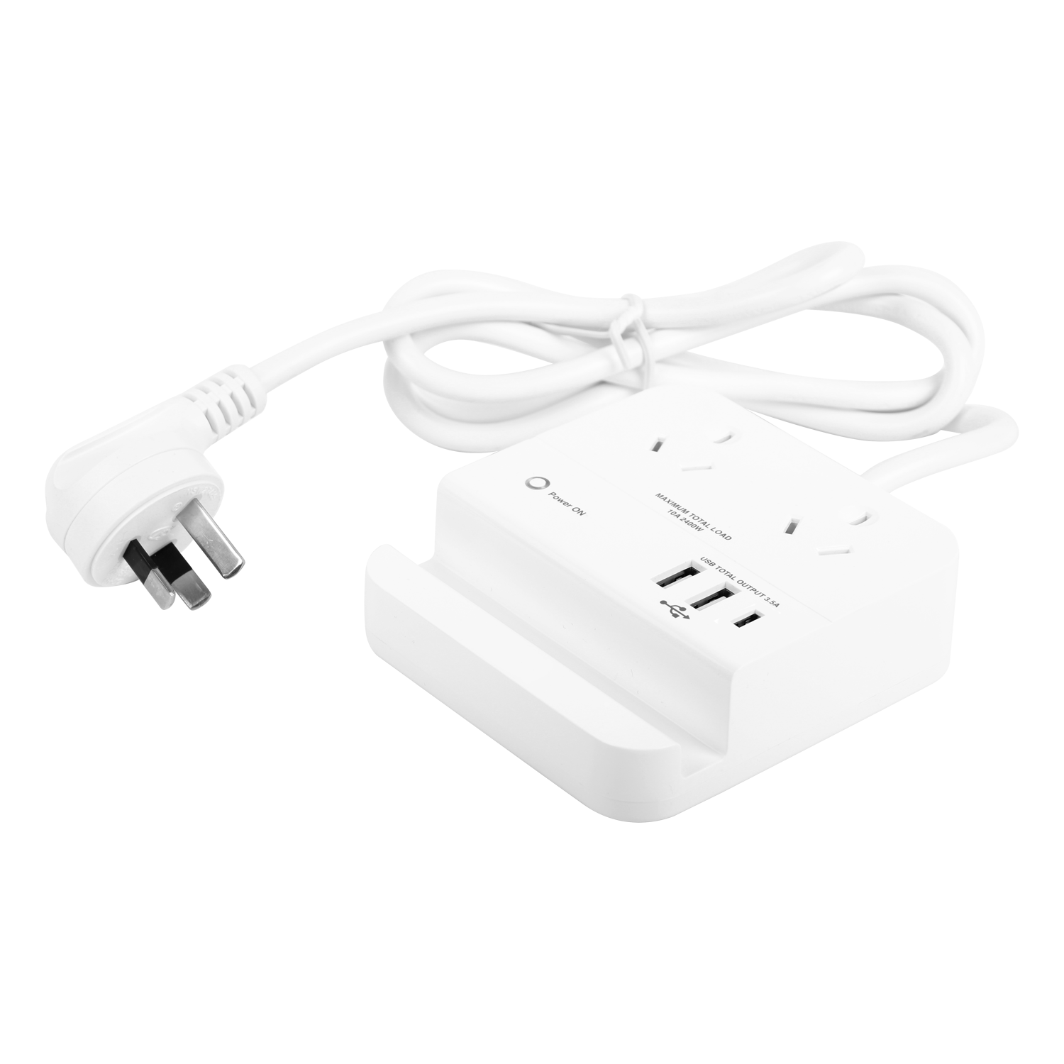 Power Hub 2 Sockets with 3 USB Outlets