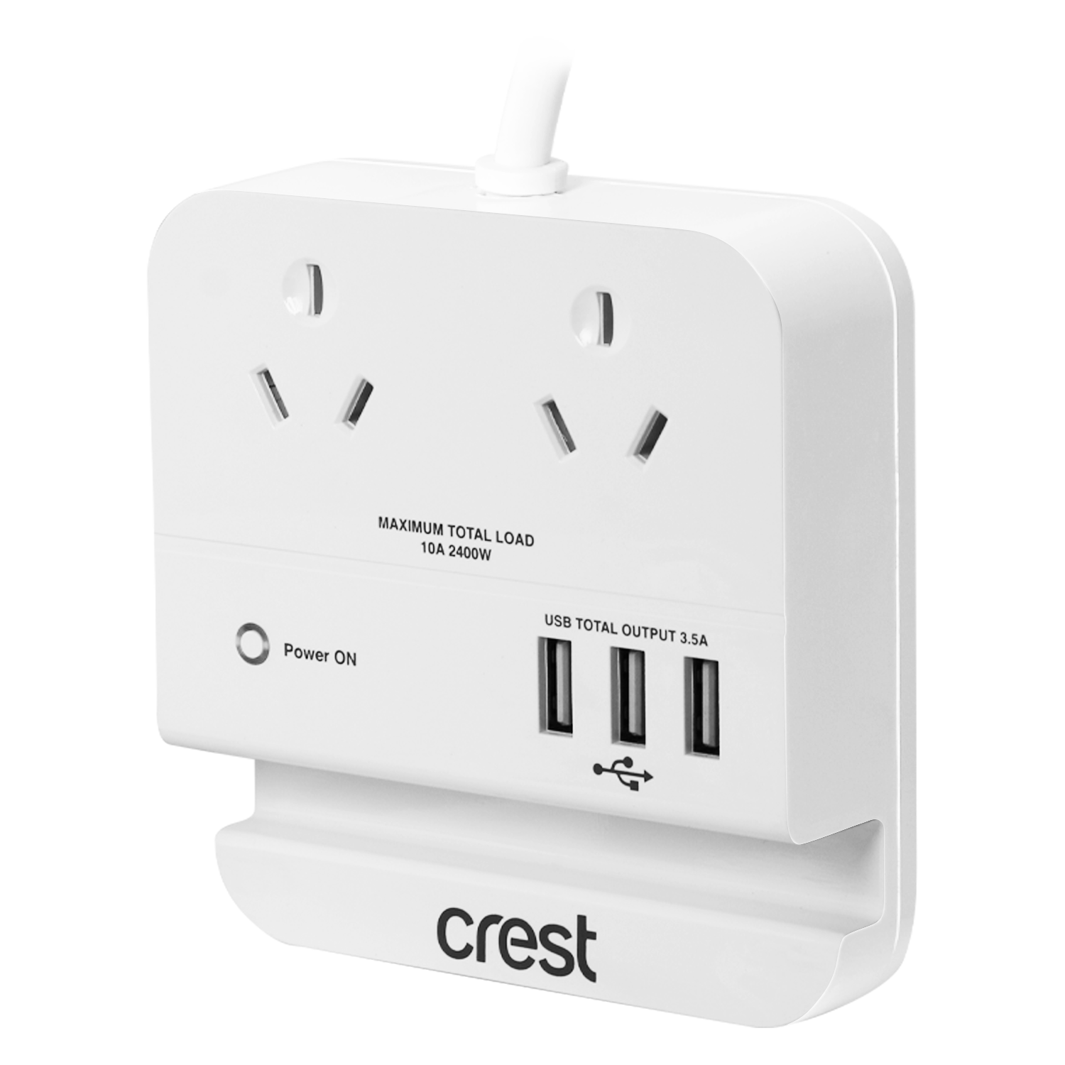 Power Hub 2 Sockets with 3 USB Outlets