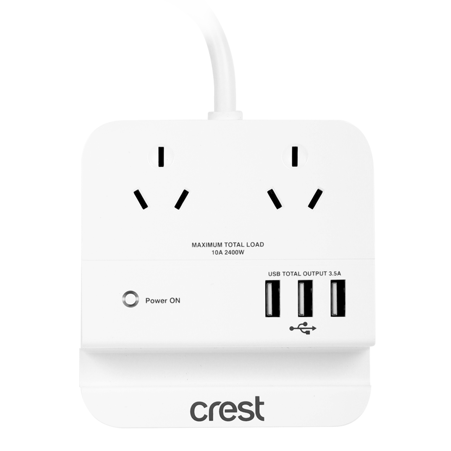 Power Hub 2 Sockets with 3 USB Outlets