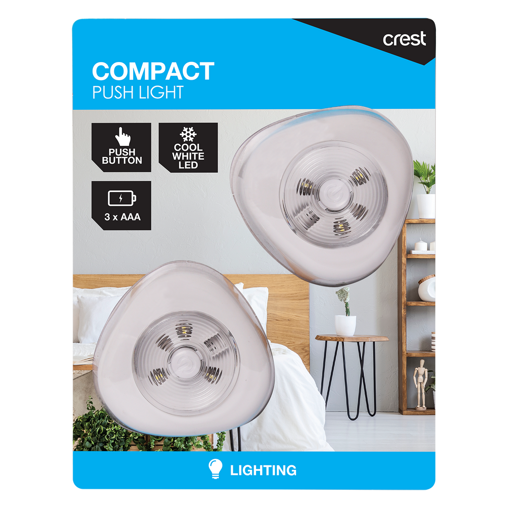 Compact Push Lights 2 Pack