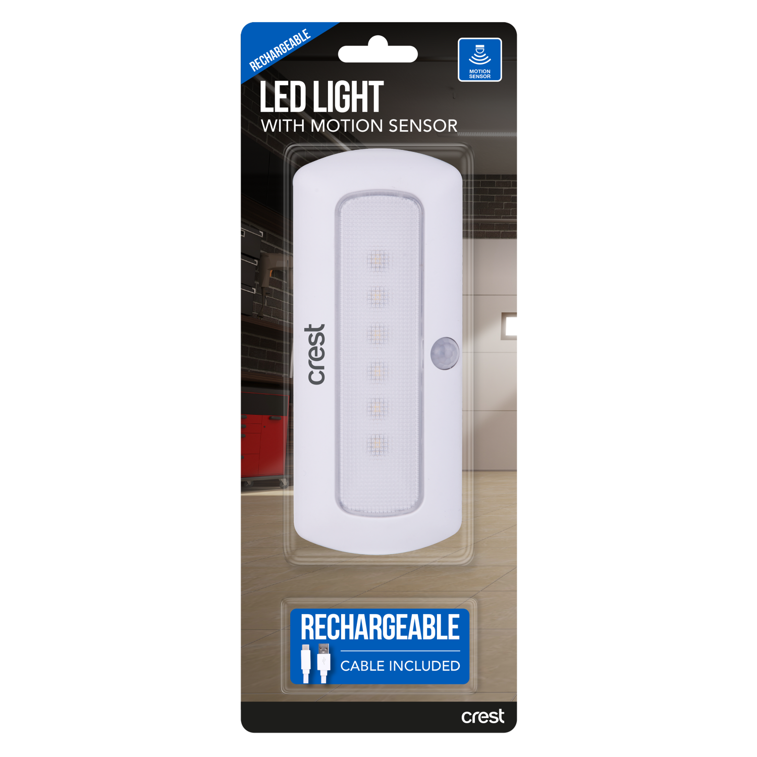 Rechargeable LED Light Compact with Motion Sensor