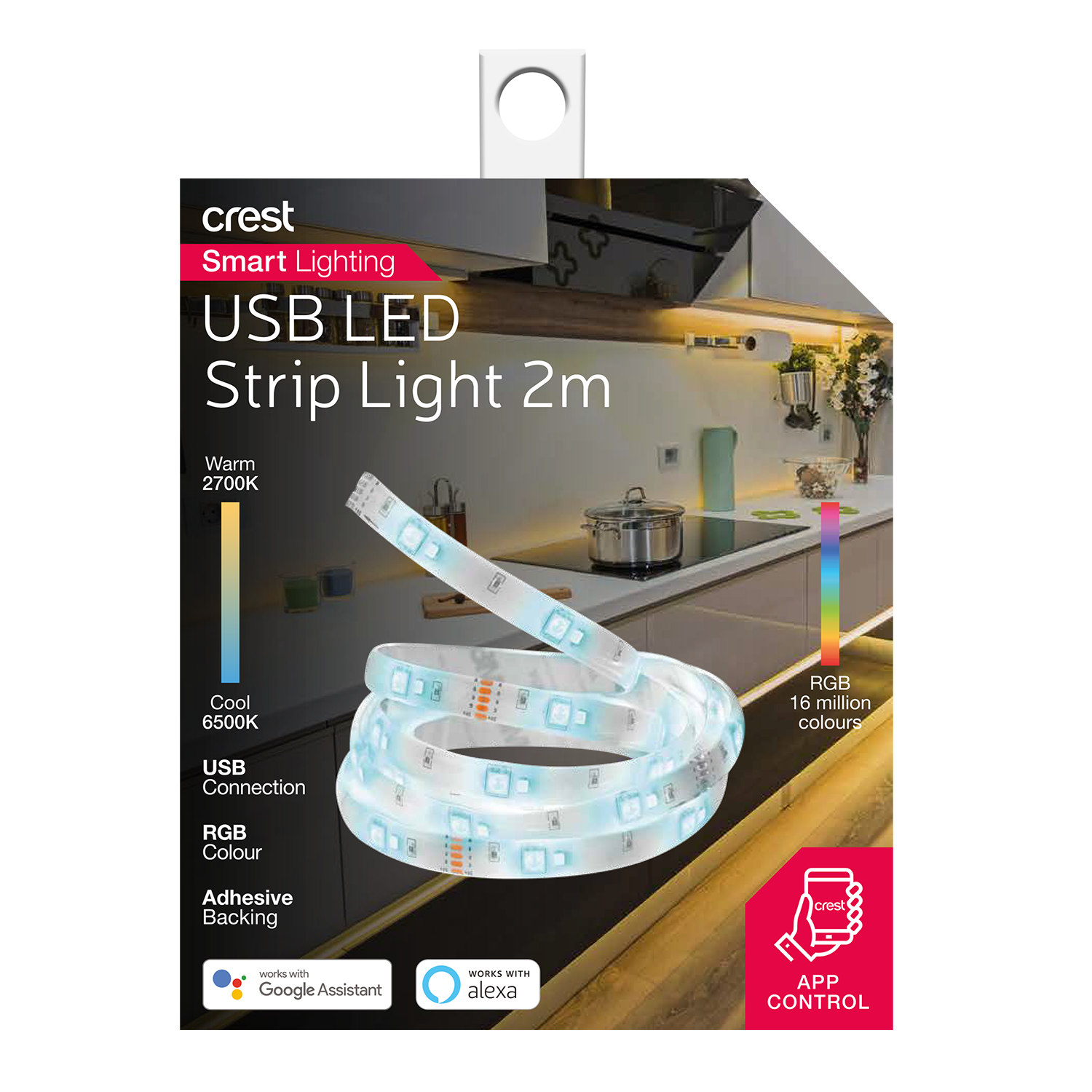 Smart Wifi Controlled LED Strip Light - 2M