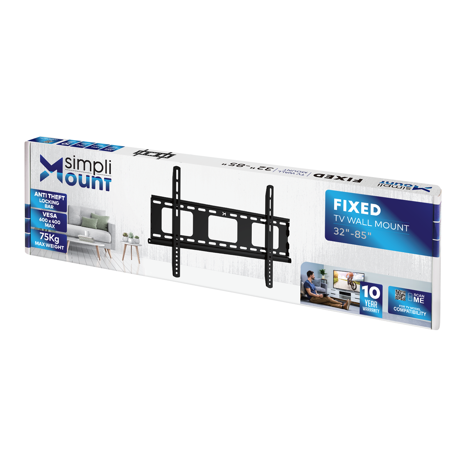 Fixed TV Wall Mount - 32" - 85"