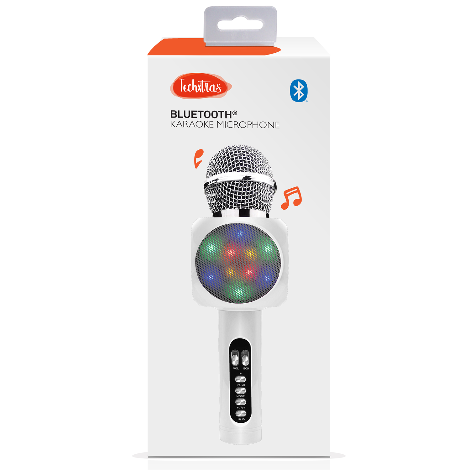 TechXtras Bluetooth Karaoke Microphone White